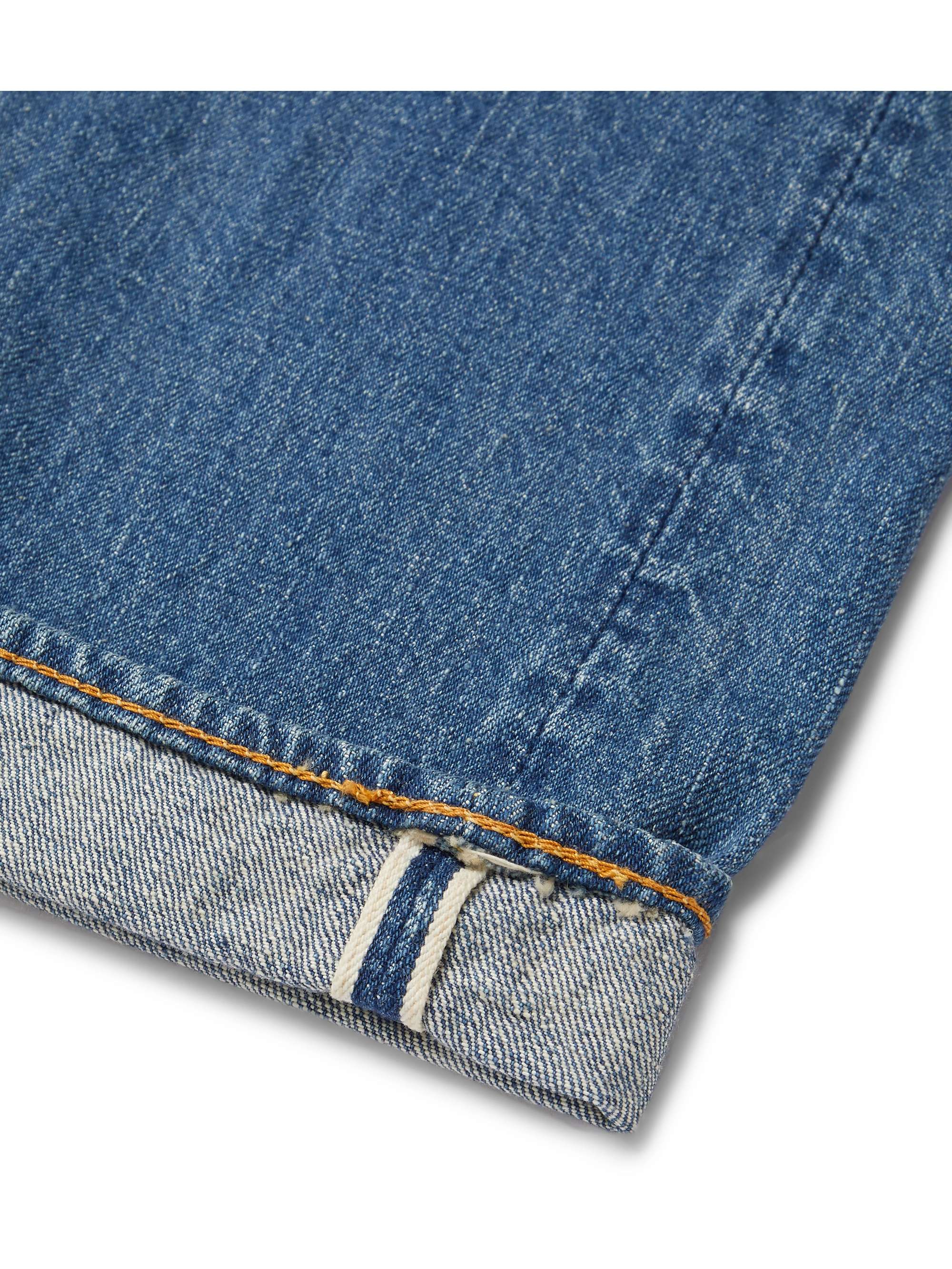 107 Slim-Fit Selvedge Denim Jeans view