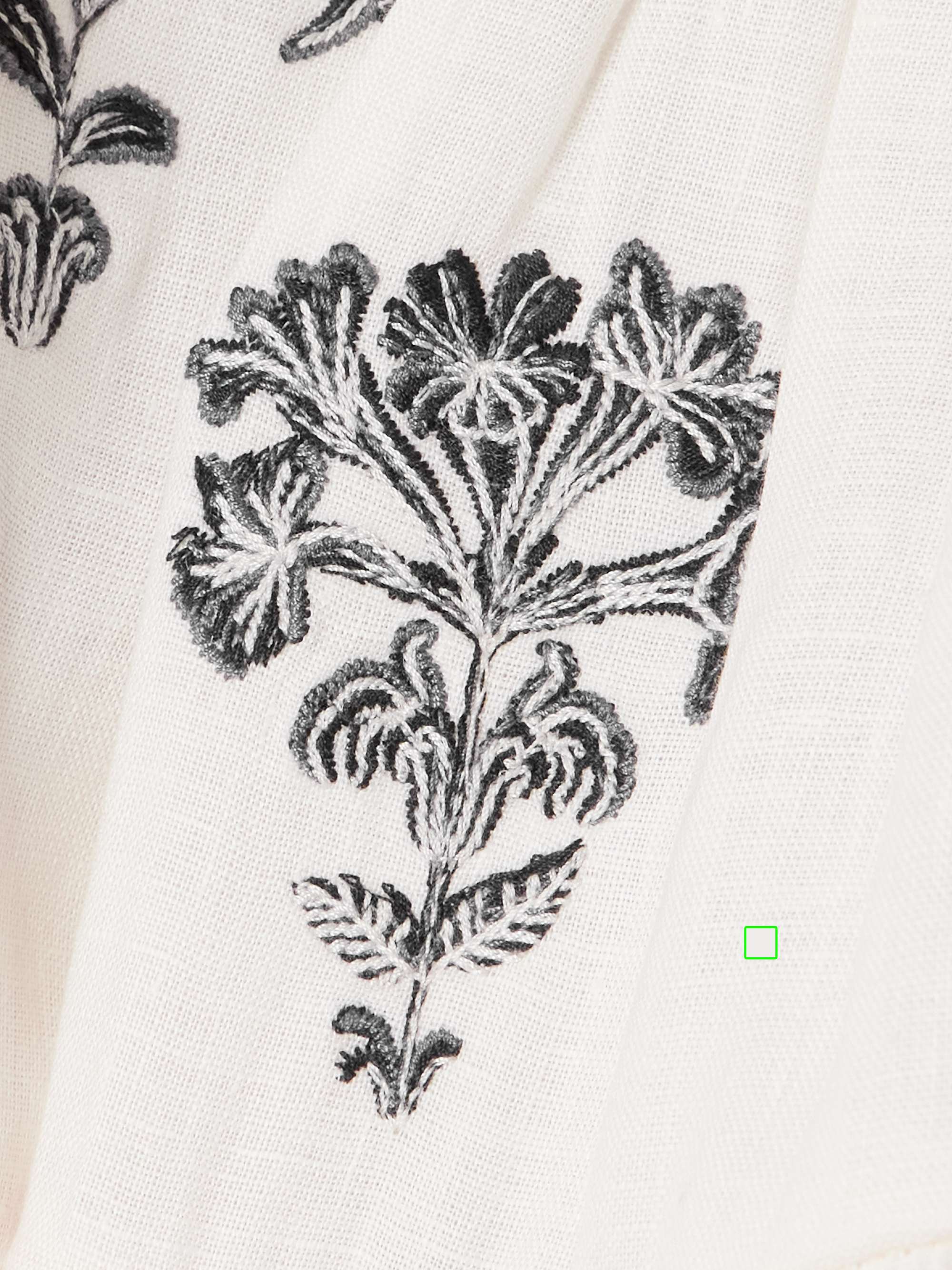 Lima tiered embroidered linen mini dress view