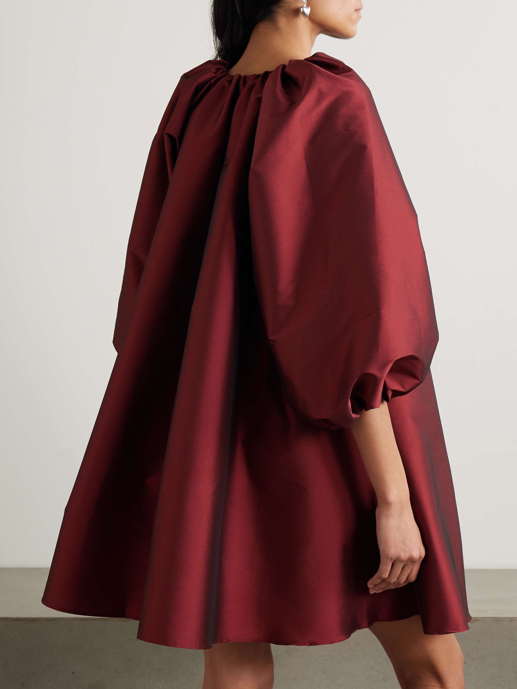 George gathered taffeta mini dress view