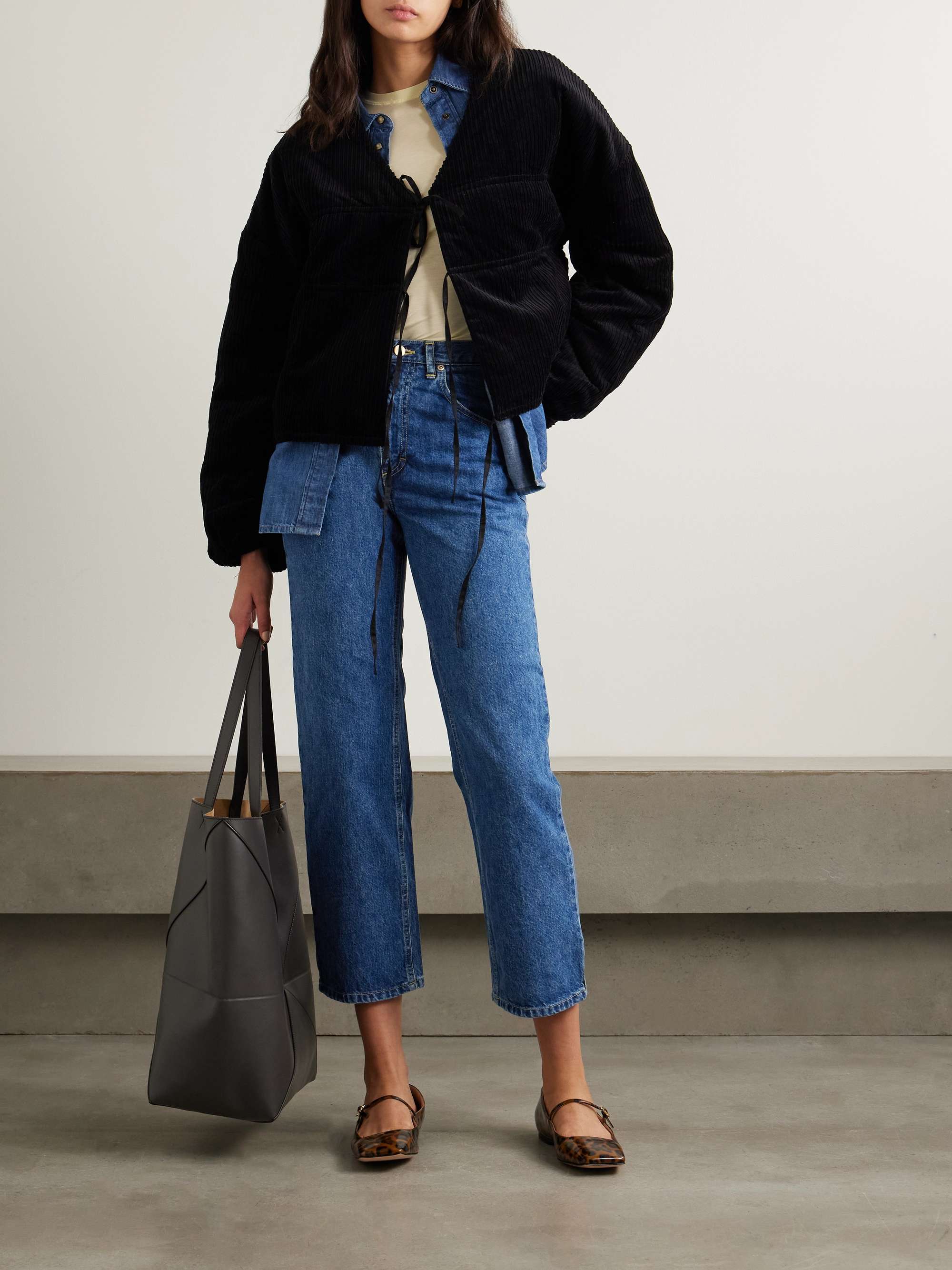 Jordi high-rise straight-leg jeans view