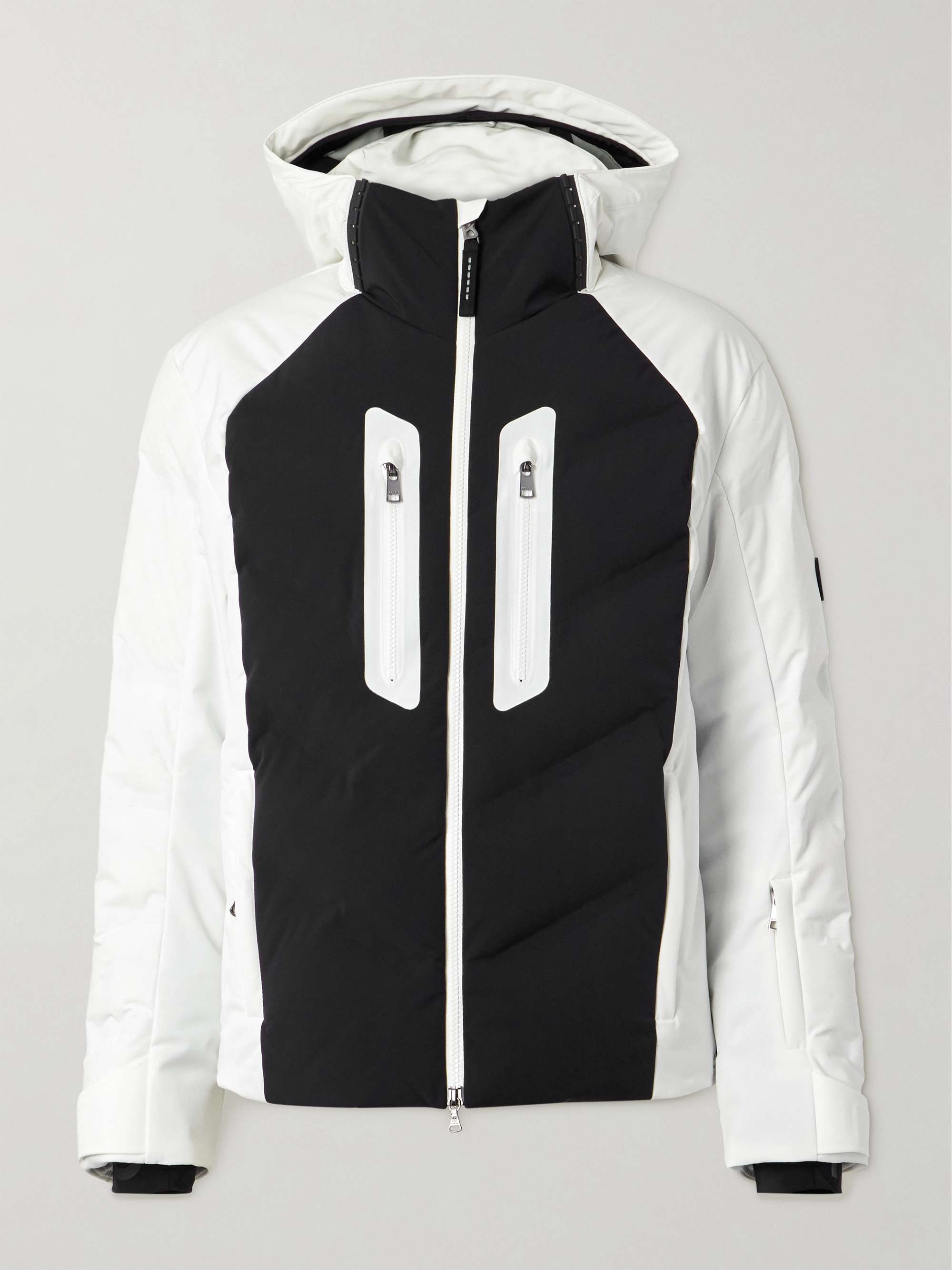 Felos-D Two-Tone Quilted Shell Hooded Down Jacket view