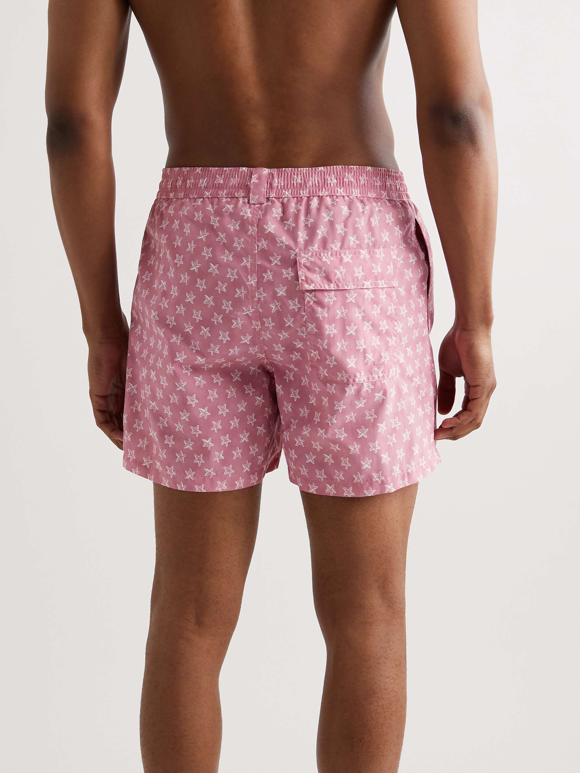 Mid-Length Printed Swim Shorts view