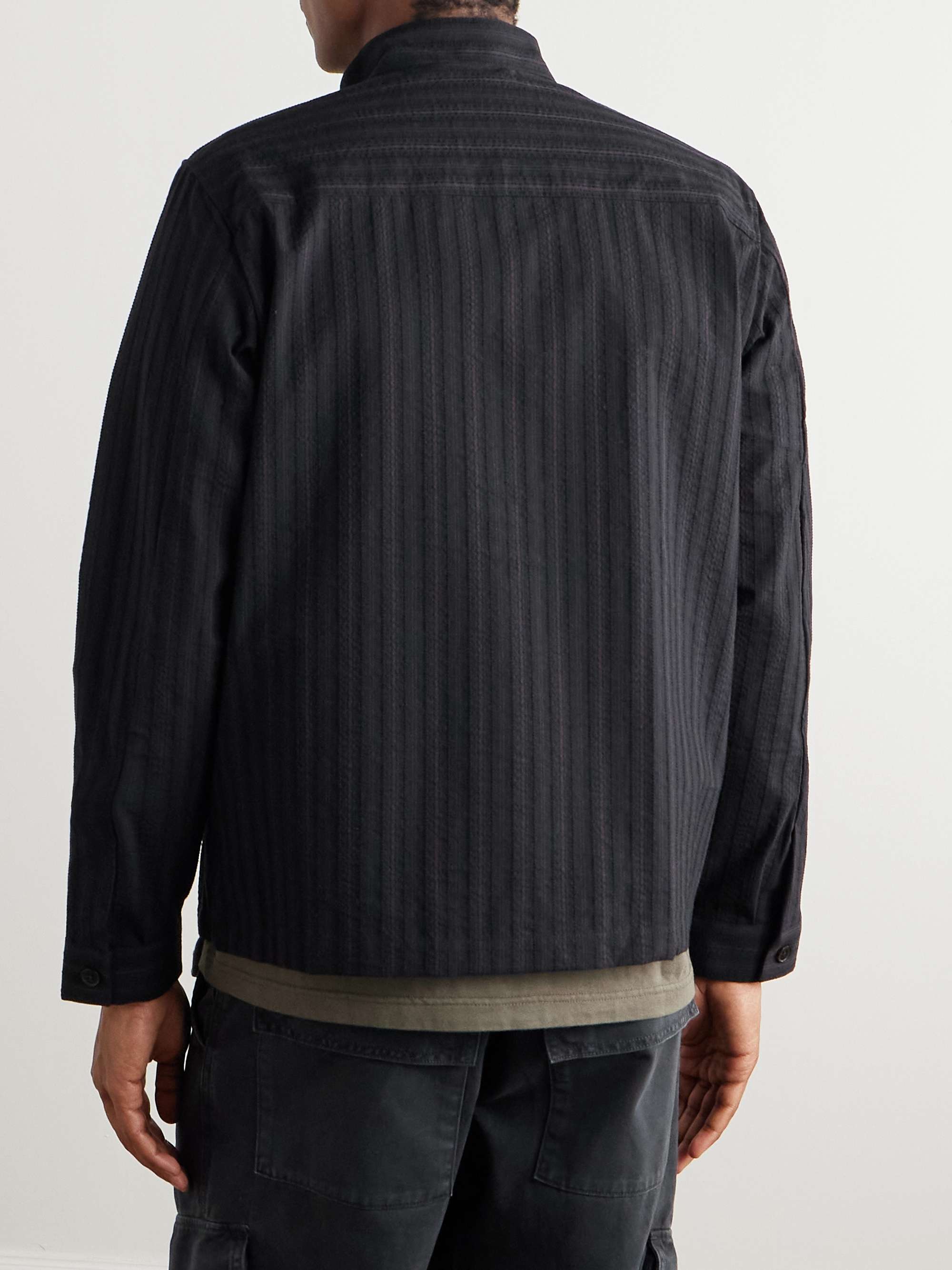 Jaxon 1921 Striped Cotton and Silk-Blend Jacket view