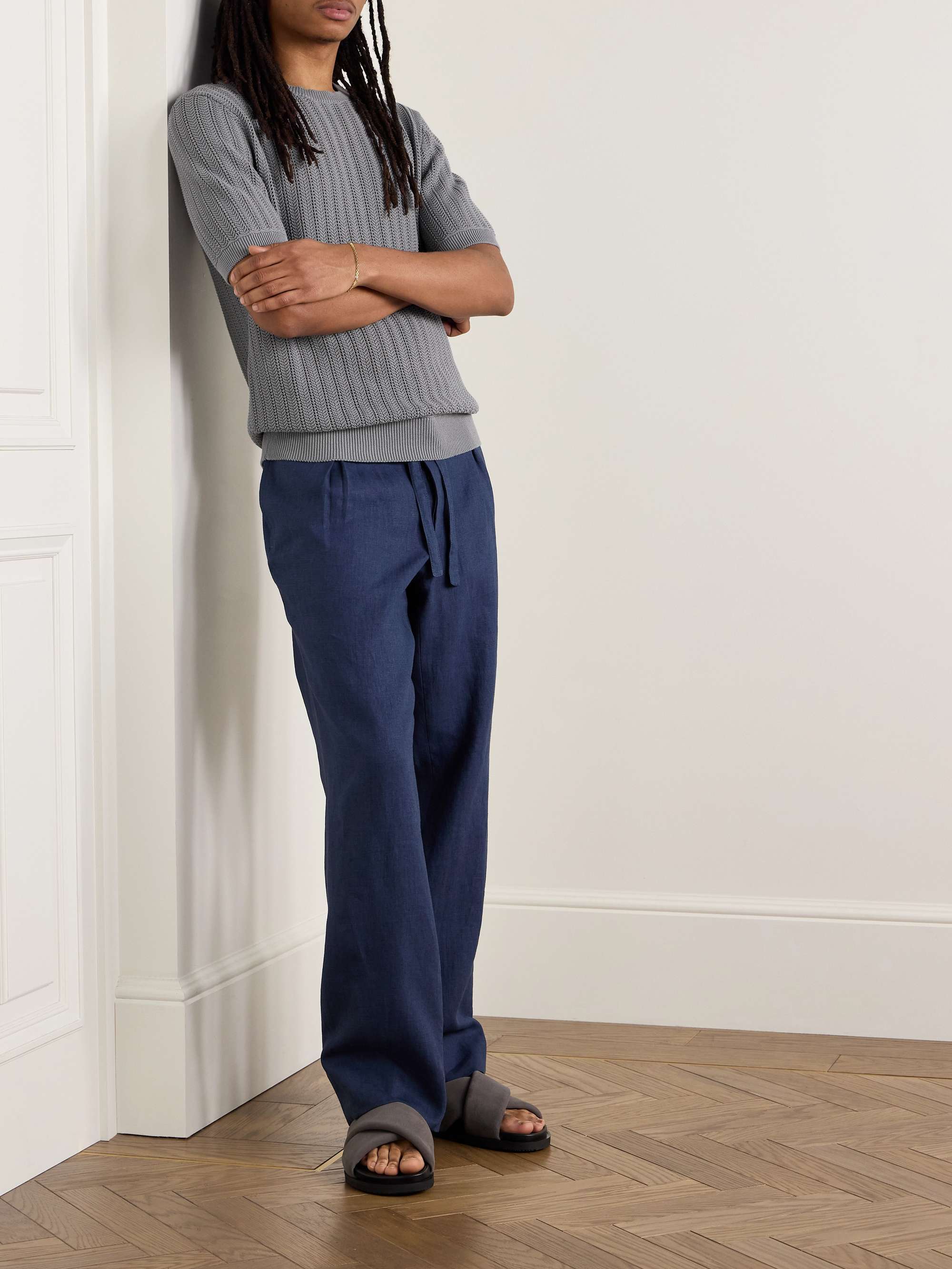 Pointelle-Knit Organic Cotton T-Shirt view