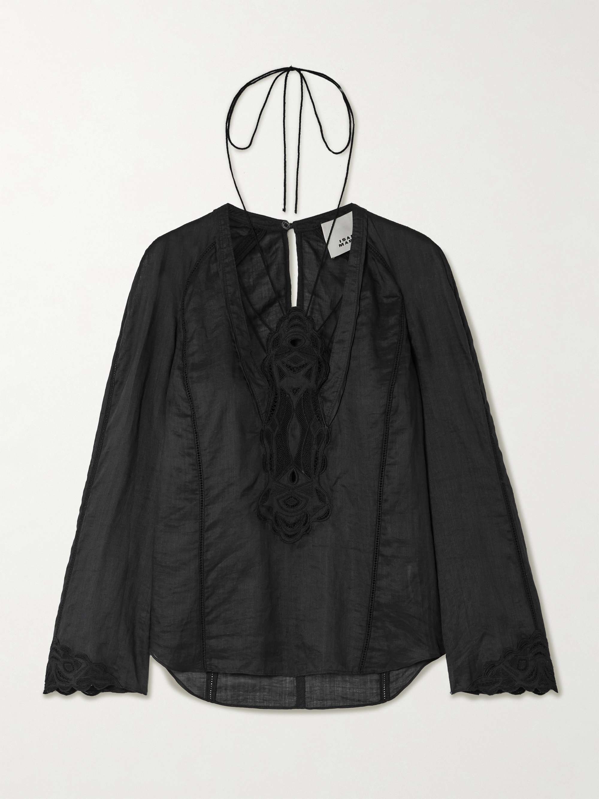 Luna broderie anglaise ramie blouse view