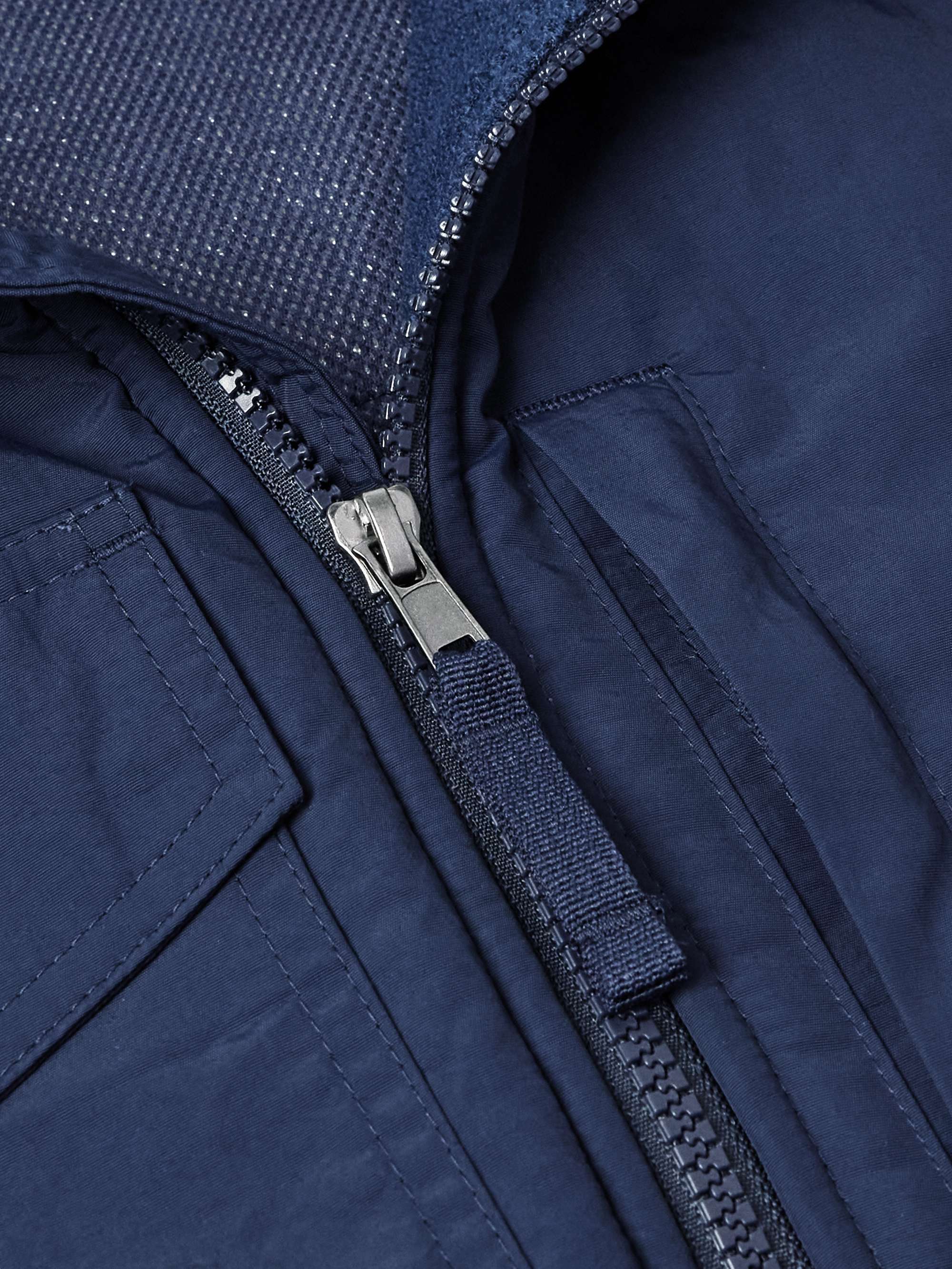 Shell-Trimmed Fleece Jacket view