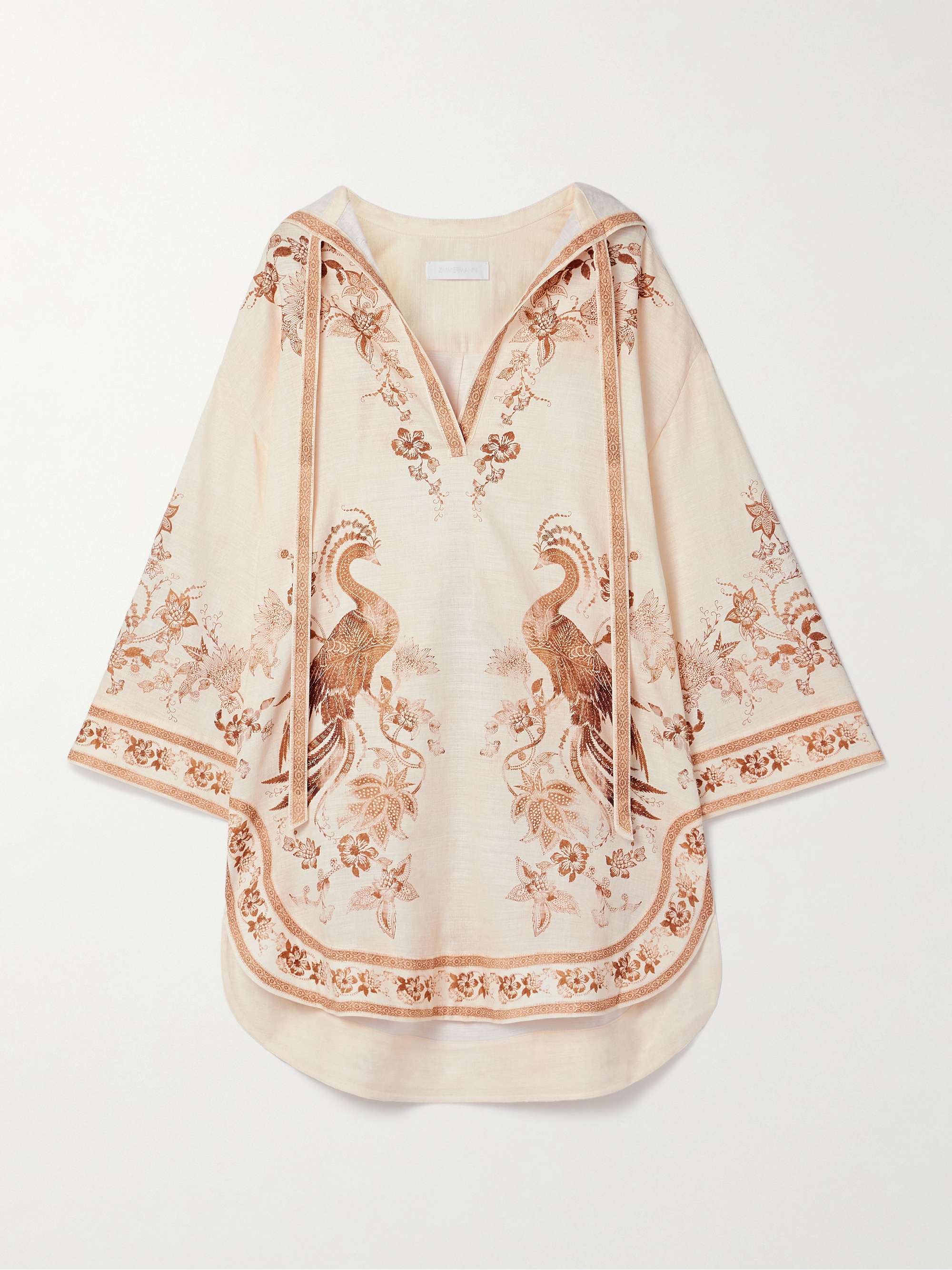 Ascension hooded printed cotton mini dress view