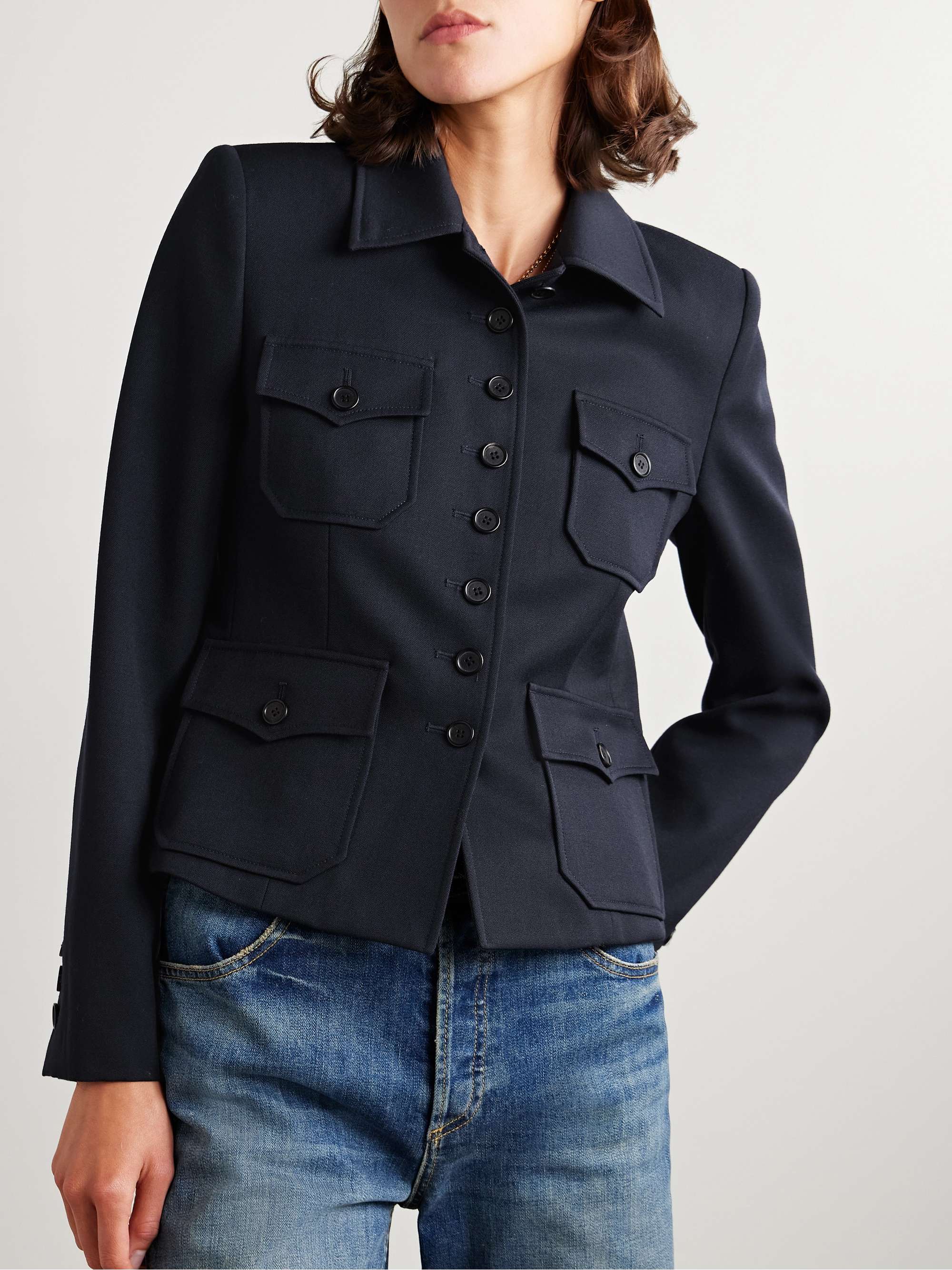 Jamison wool-twill jacket view