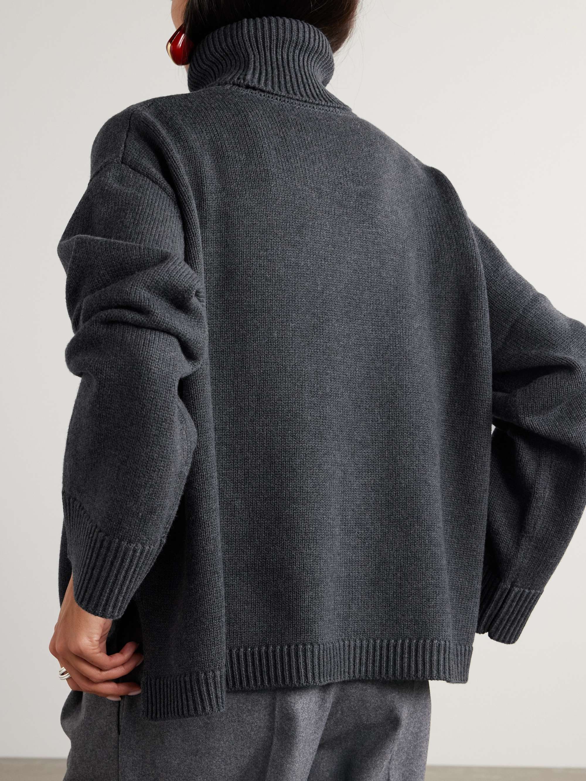 Rhea wool and cotton-blend turtleneck sweater view