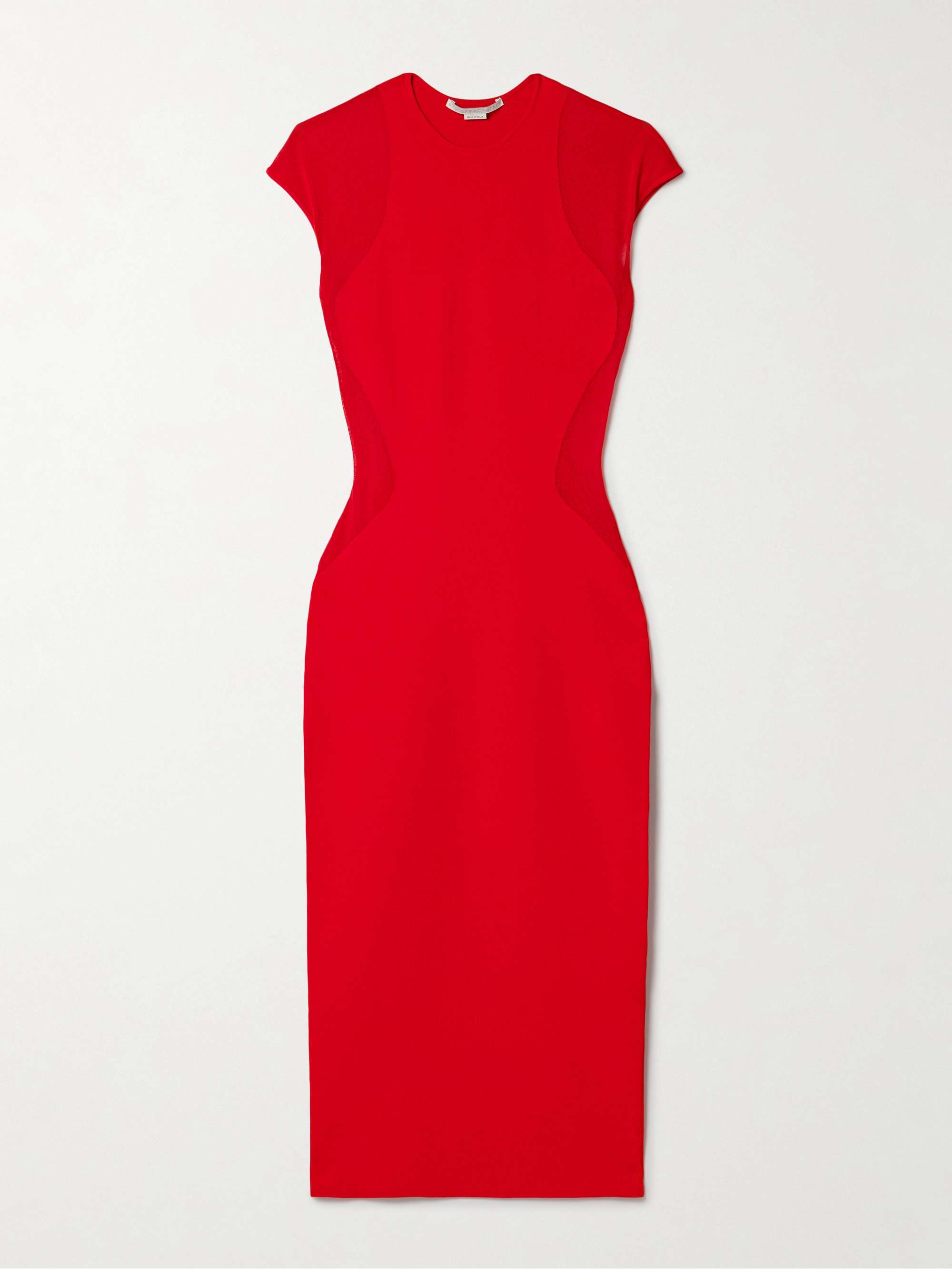 Miracle paneled stretch-knit midi dress view