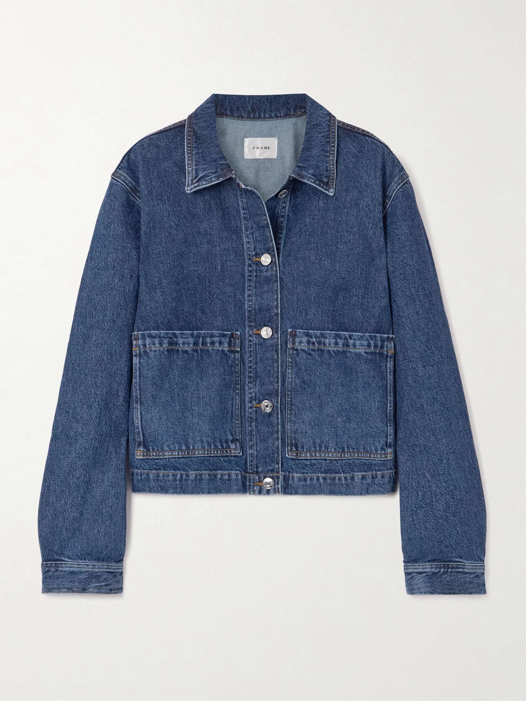 The Patch Pocket cropped denim jacket view