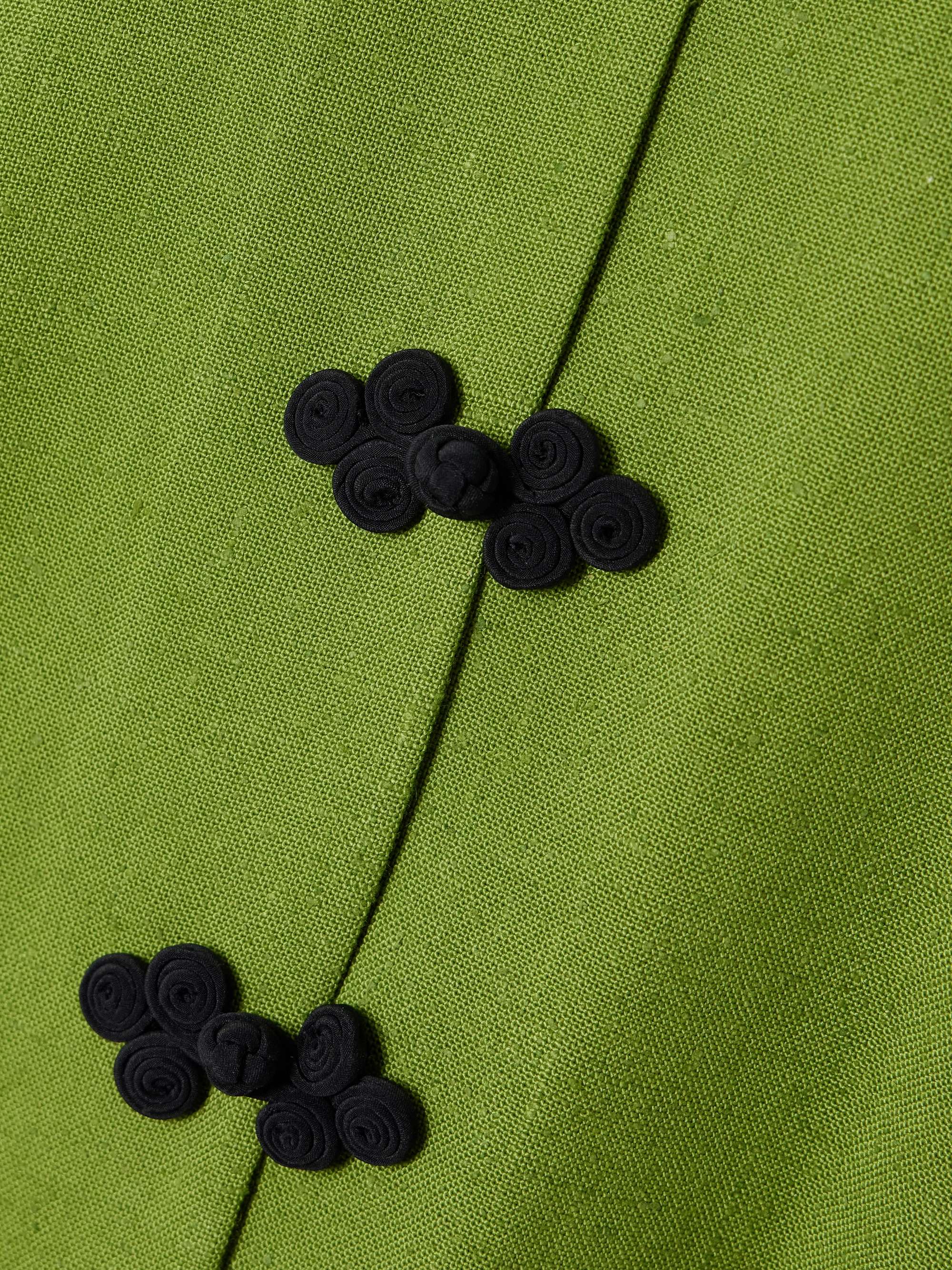 Mandarin twill jacket view