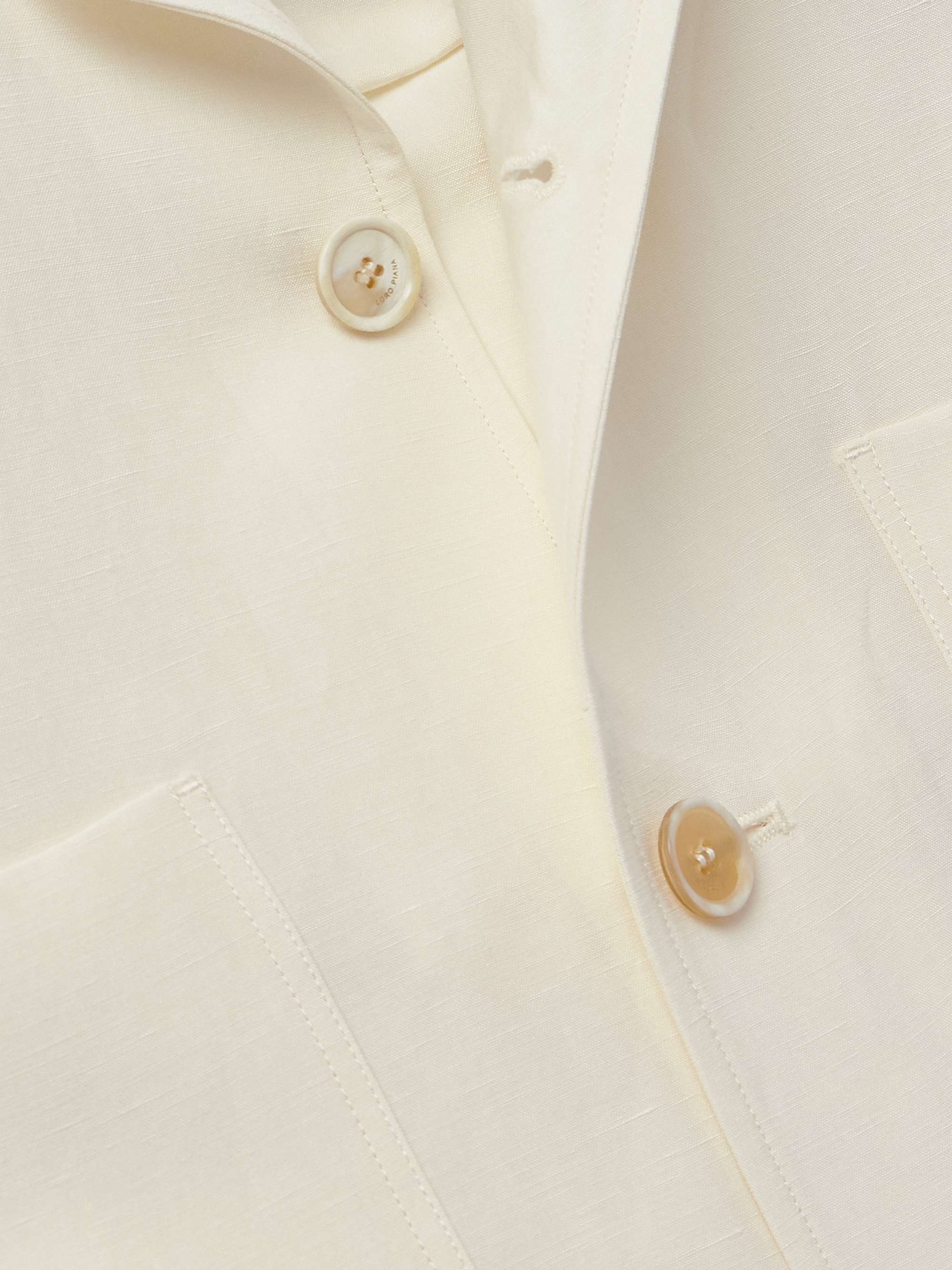 Joele Linen and Silk-Blend Overshirt view
