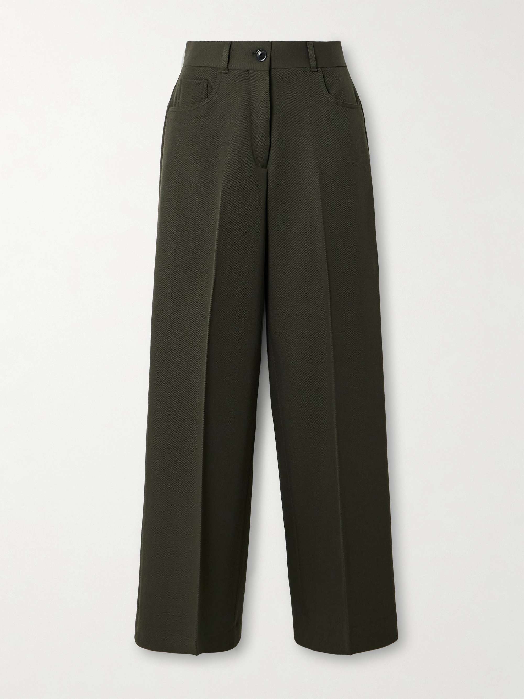 Seymour pleated wool-twill wide-leg pants view