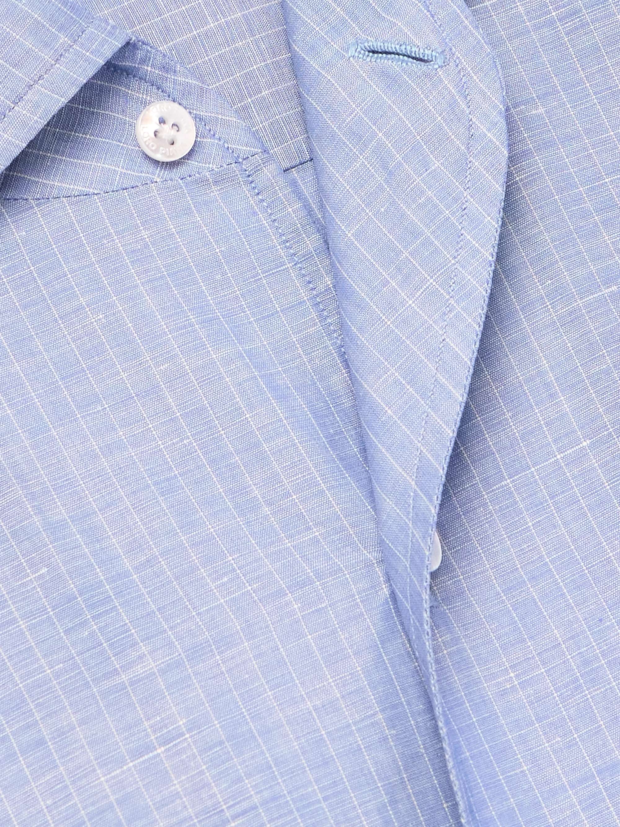 André Striped Slub Linen and Cotton-Blend Shirt view