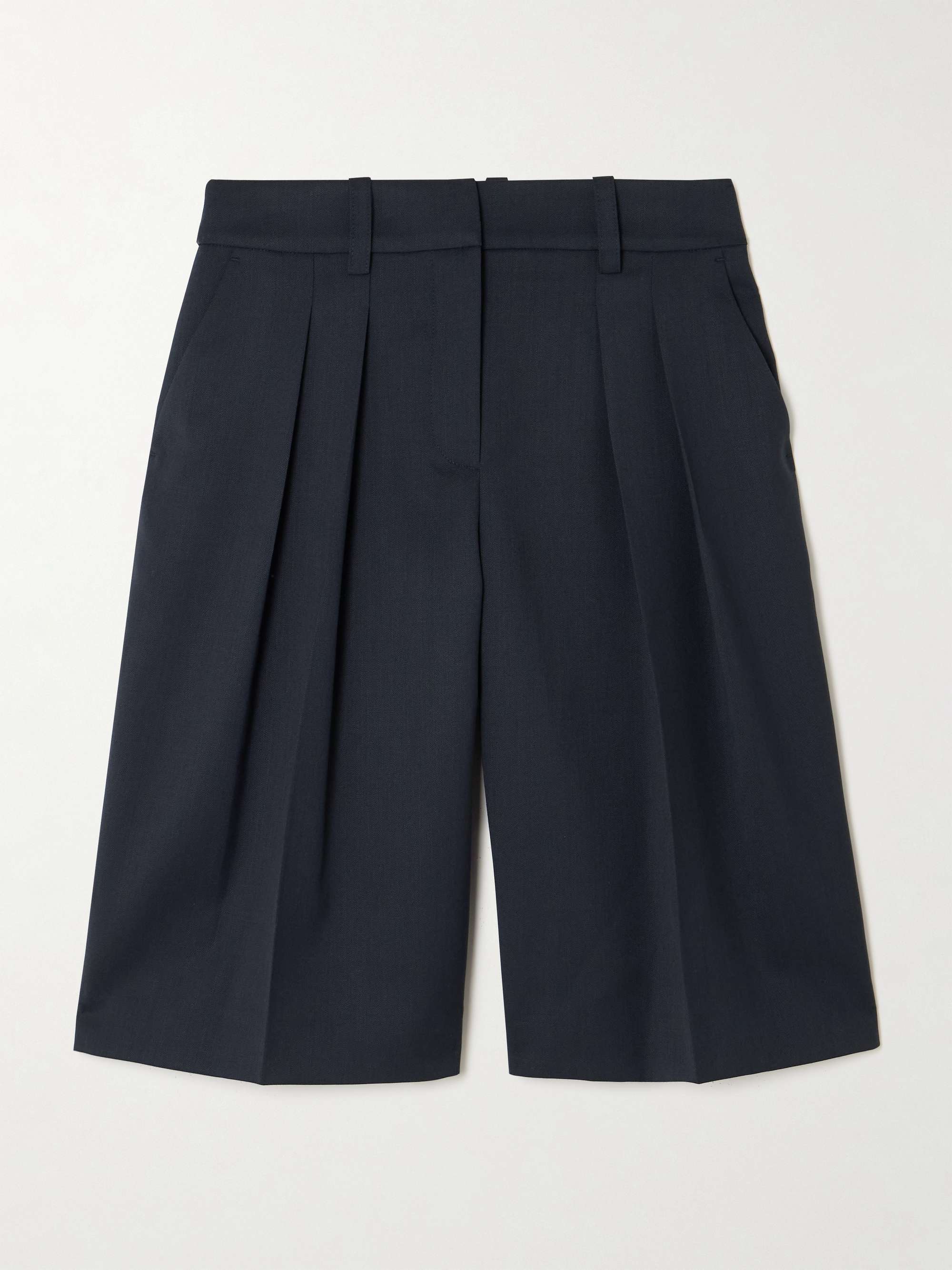 Bilbao pleated twill shorts view