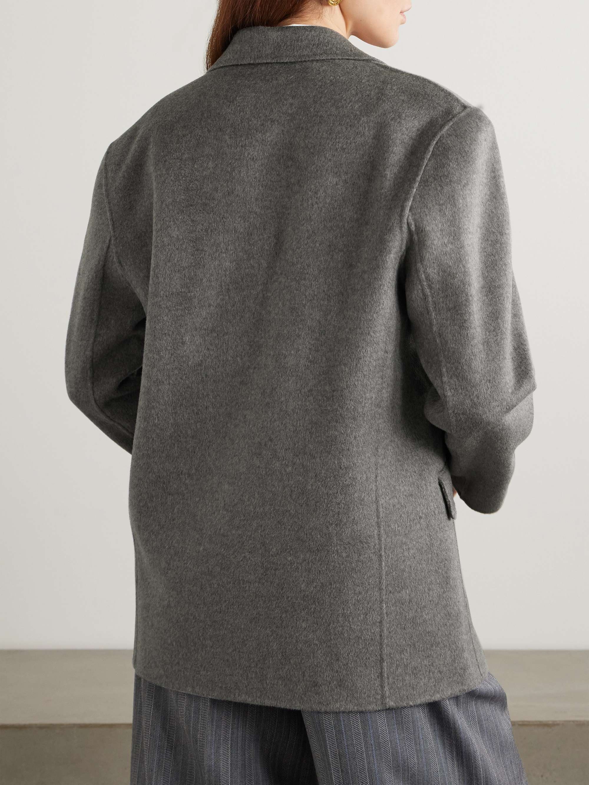 Quinn oversized wool and cashmere-blend blazer view