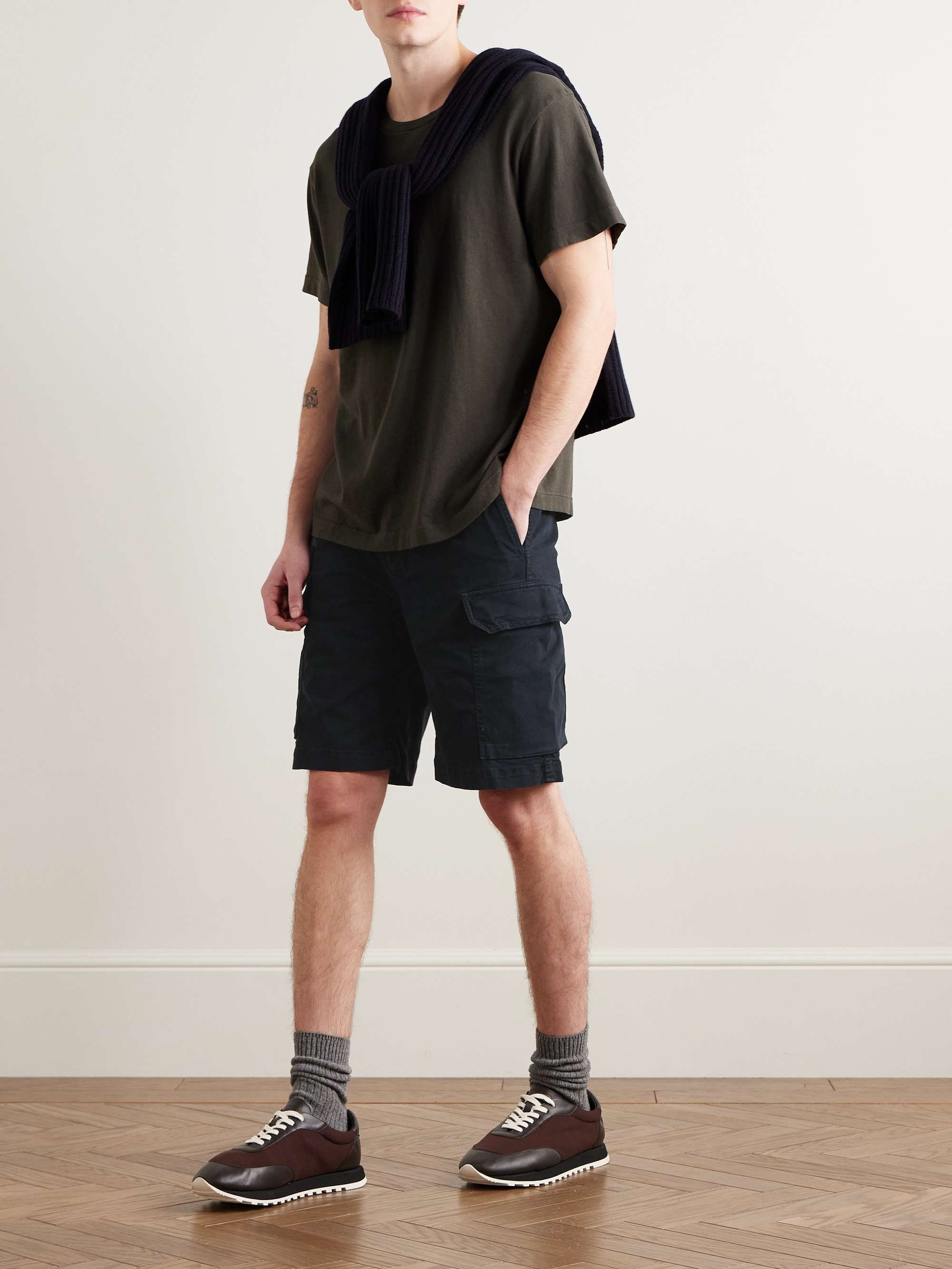 Maclin Slim-Fit Straight-Leg Cotton-Blend Twill Cargo Shorts view