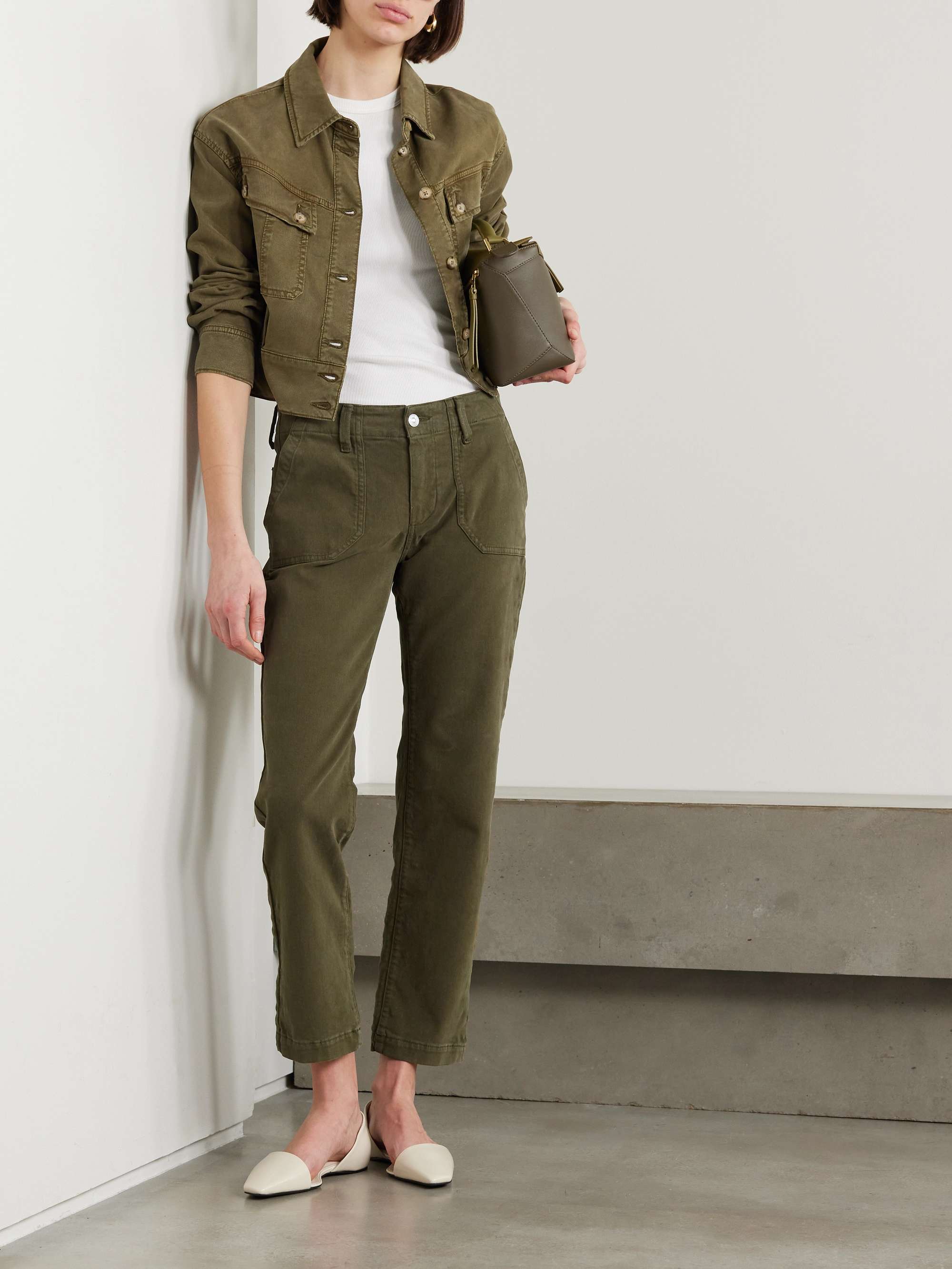 Mayslie mid-rise straight-leg jeans view