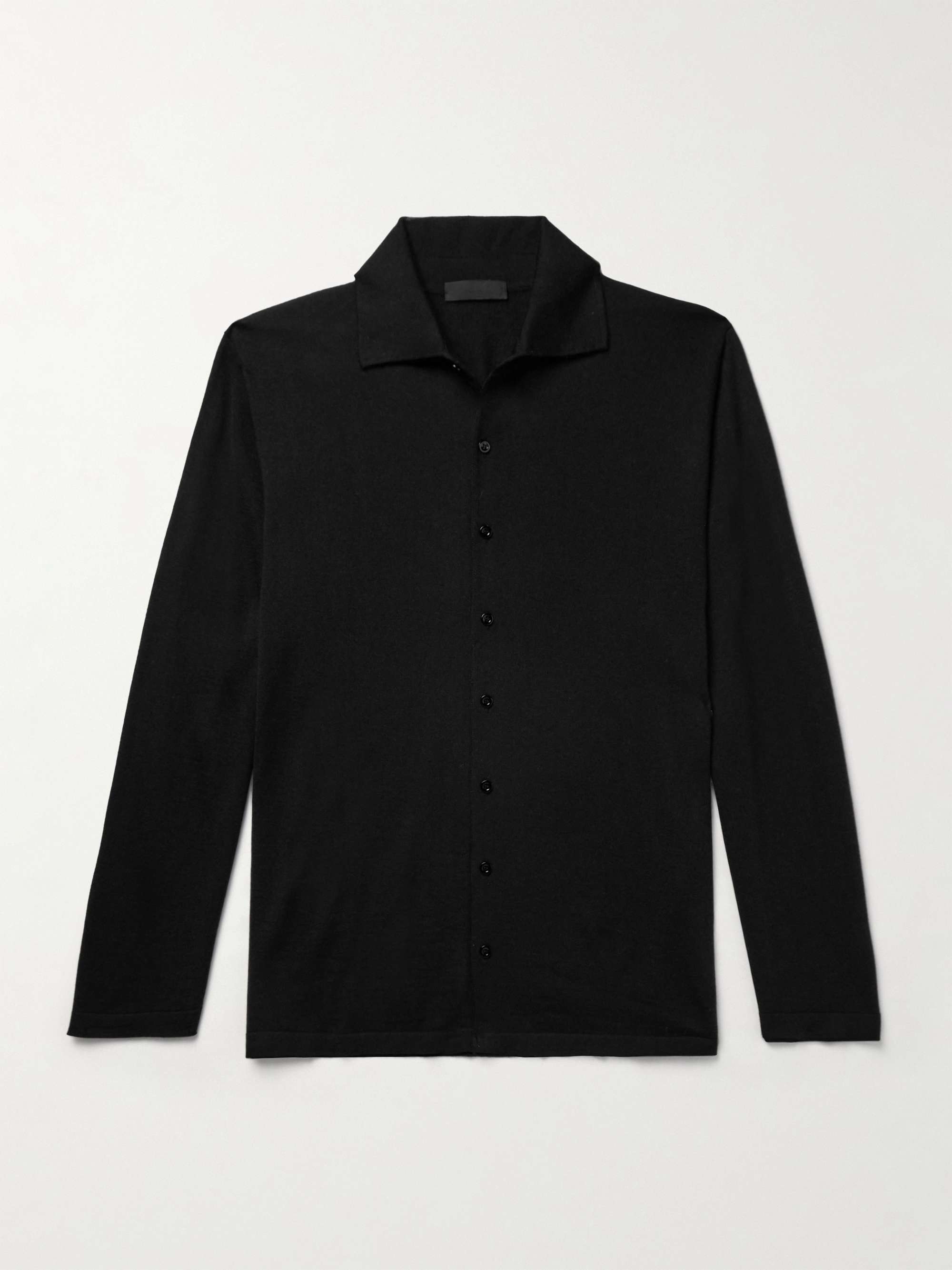 Carlo Cashmere and Silk-Blend Shirt view
