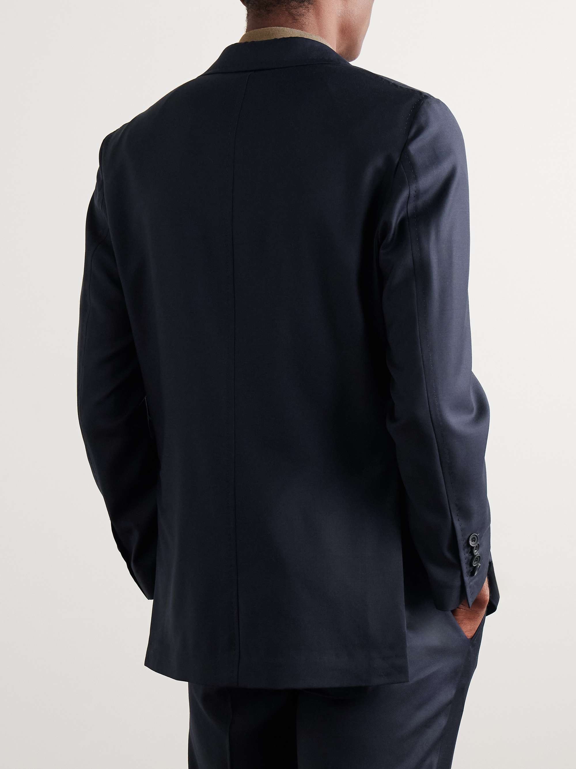 Unstructured Wool-Twill Suit Jacket view