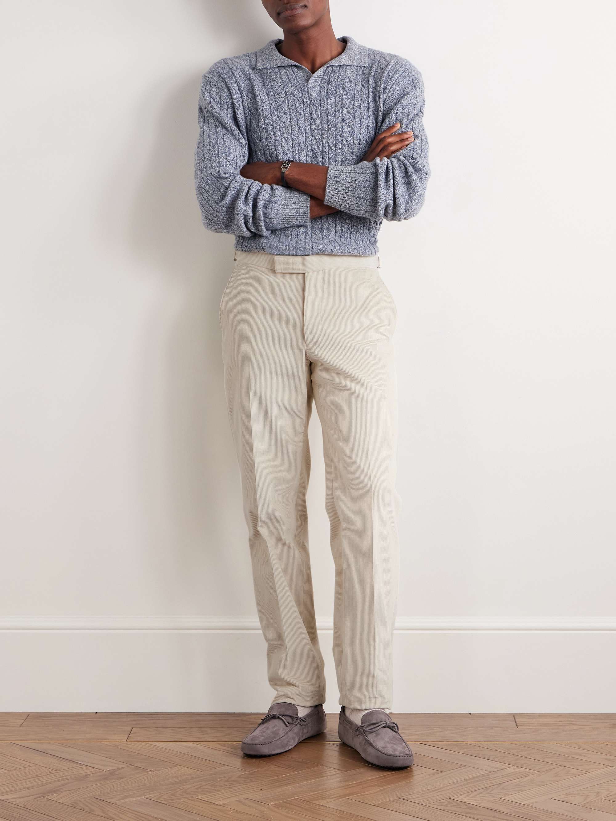 Chapman Slim-Fit Straight-Leg Cotton-Corduroy Suit Trousers view