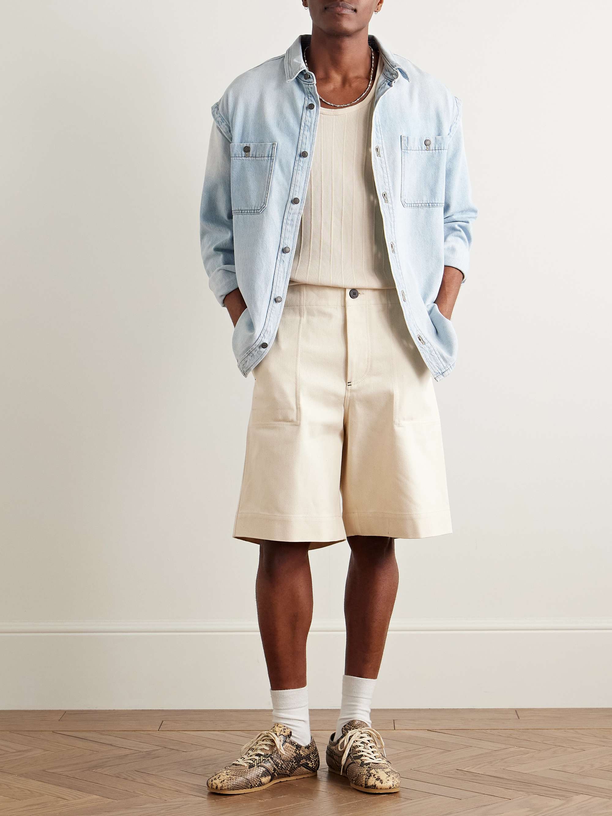Nikora Convertible Denim Shirt view