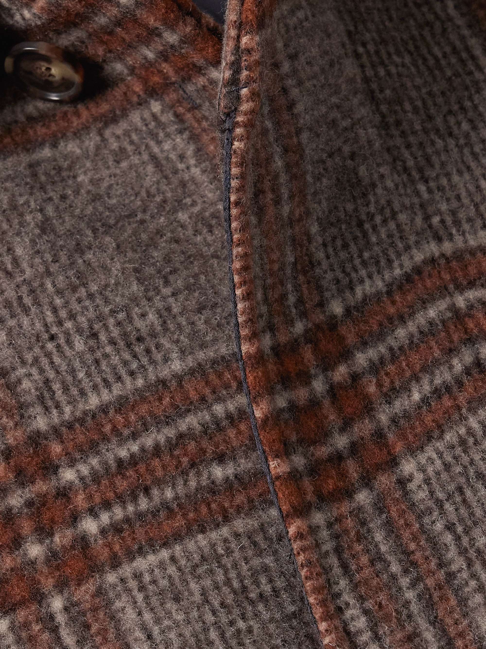 Rocko 8442 Checked Recycled Wool-Blend Coat view