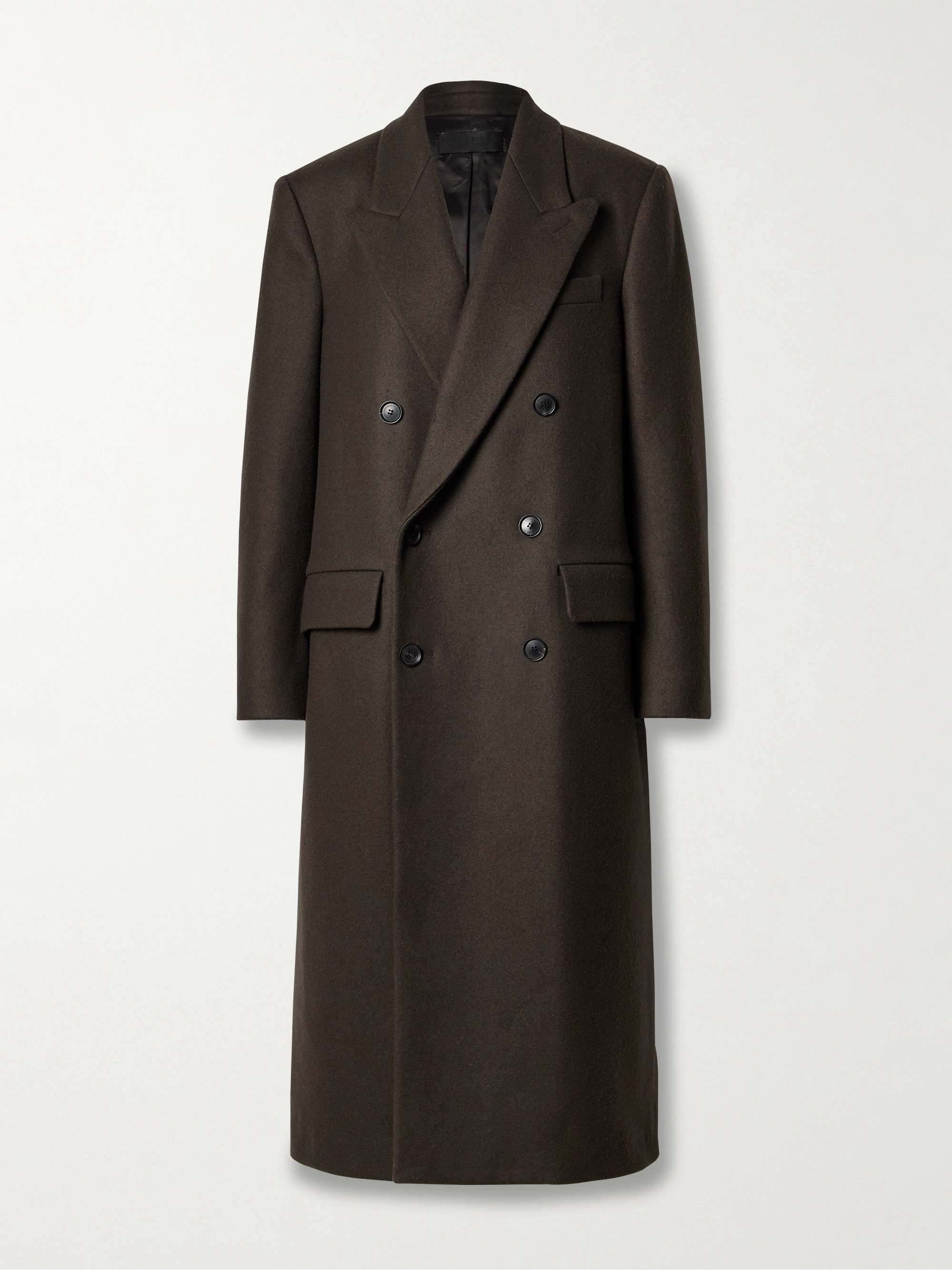 Edmont double-breasted wool-blend coat view