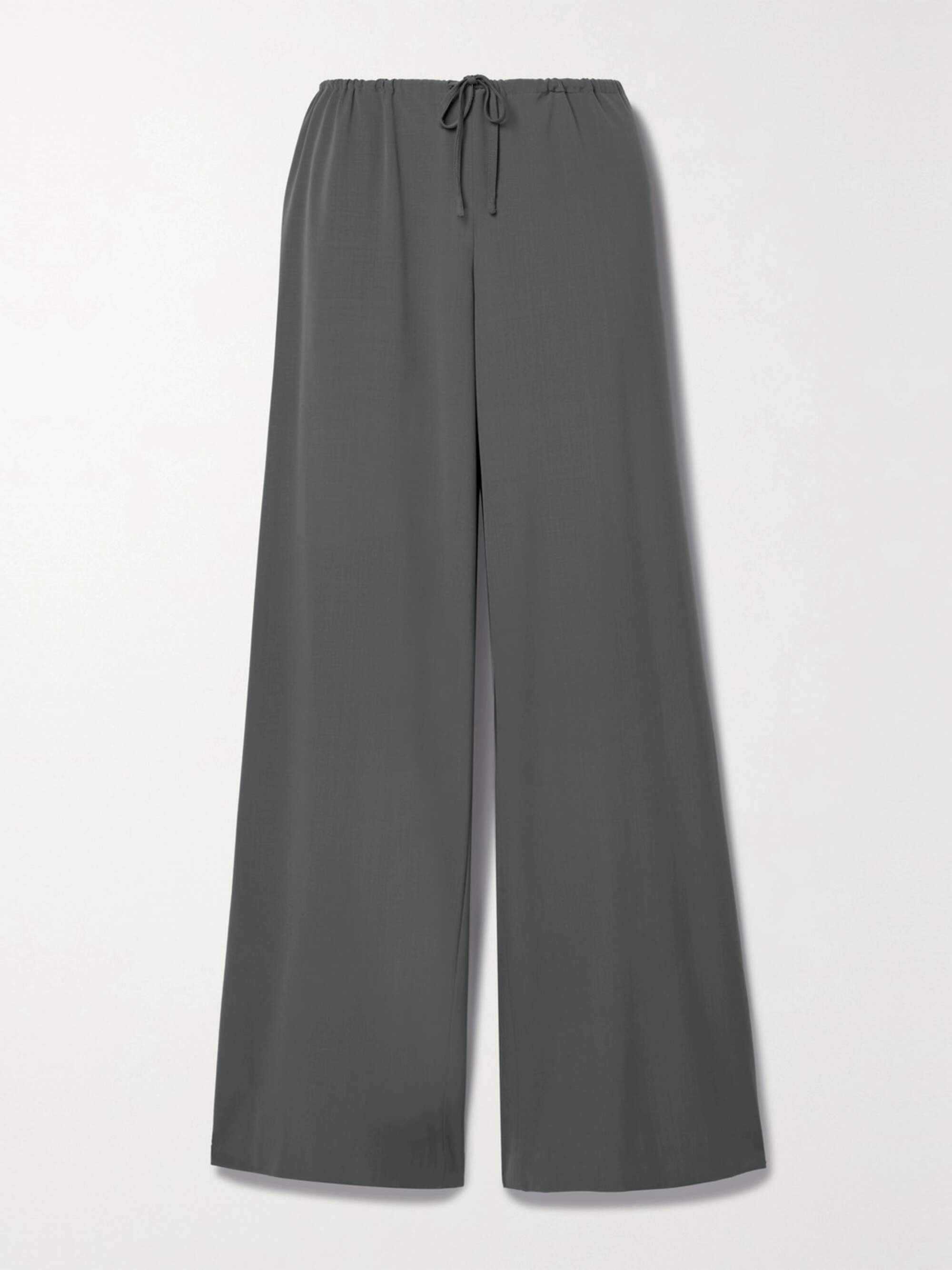 Barrie wide-leg wool-crepe pants view