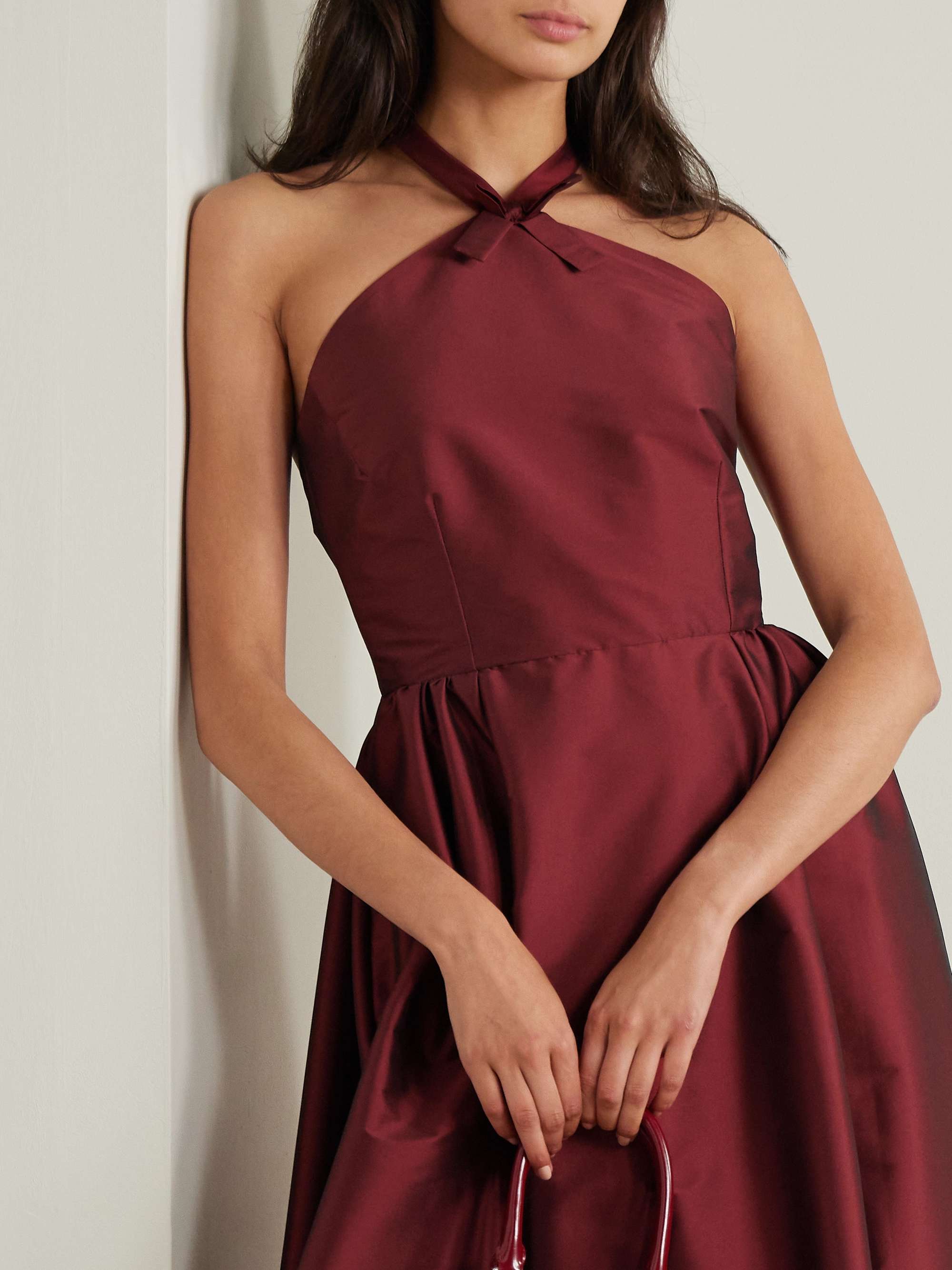 Jones taffeta halterneck gown view