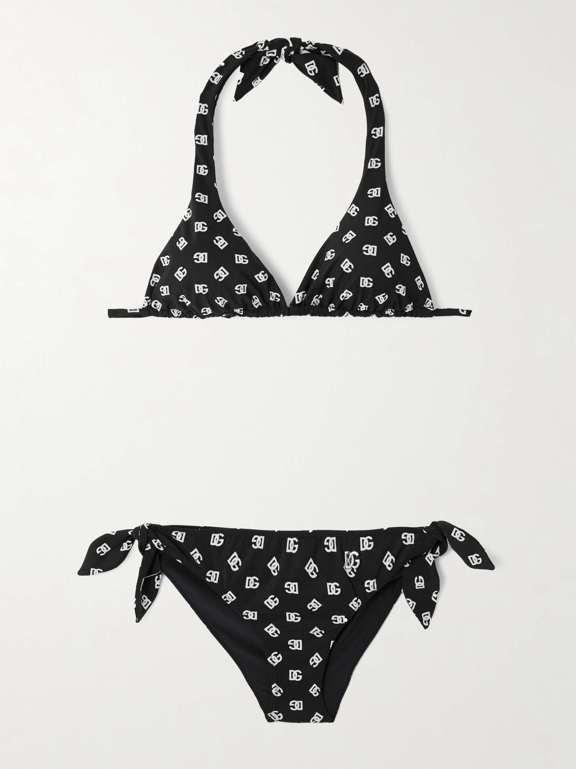 Logo-print bikini view