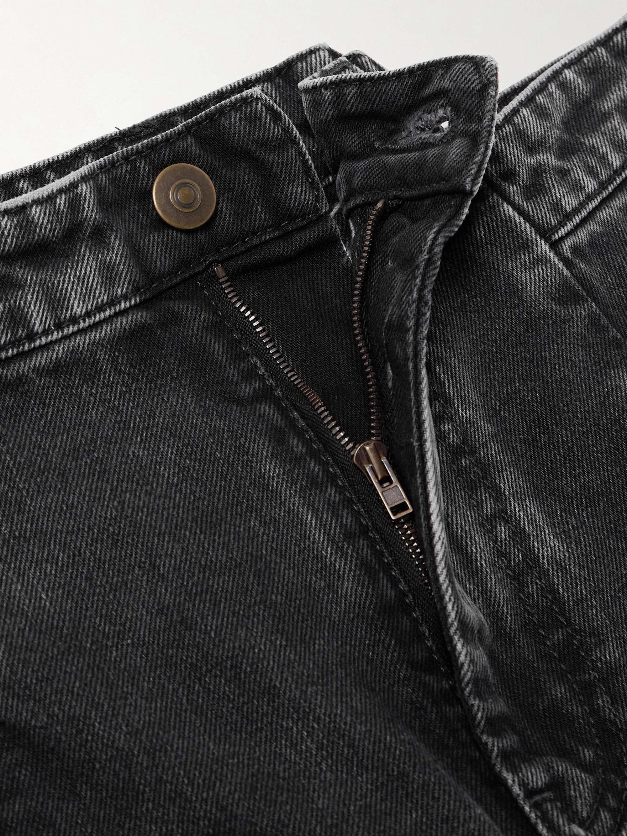 Paneled high-rise wide-leg jeans view
