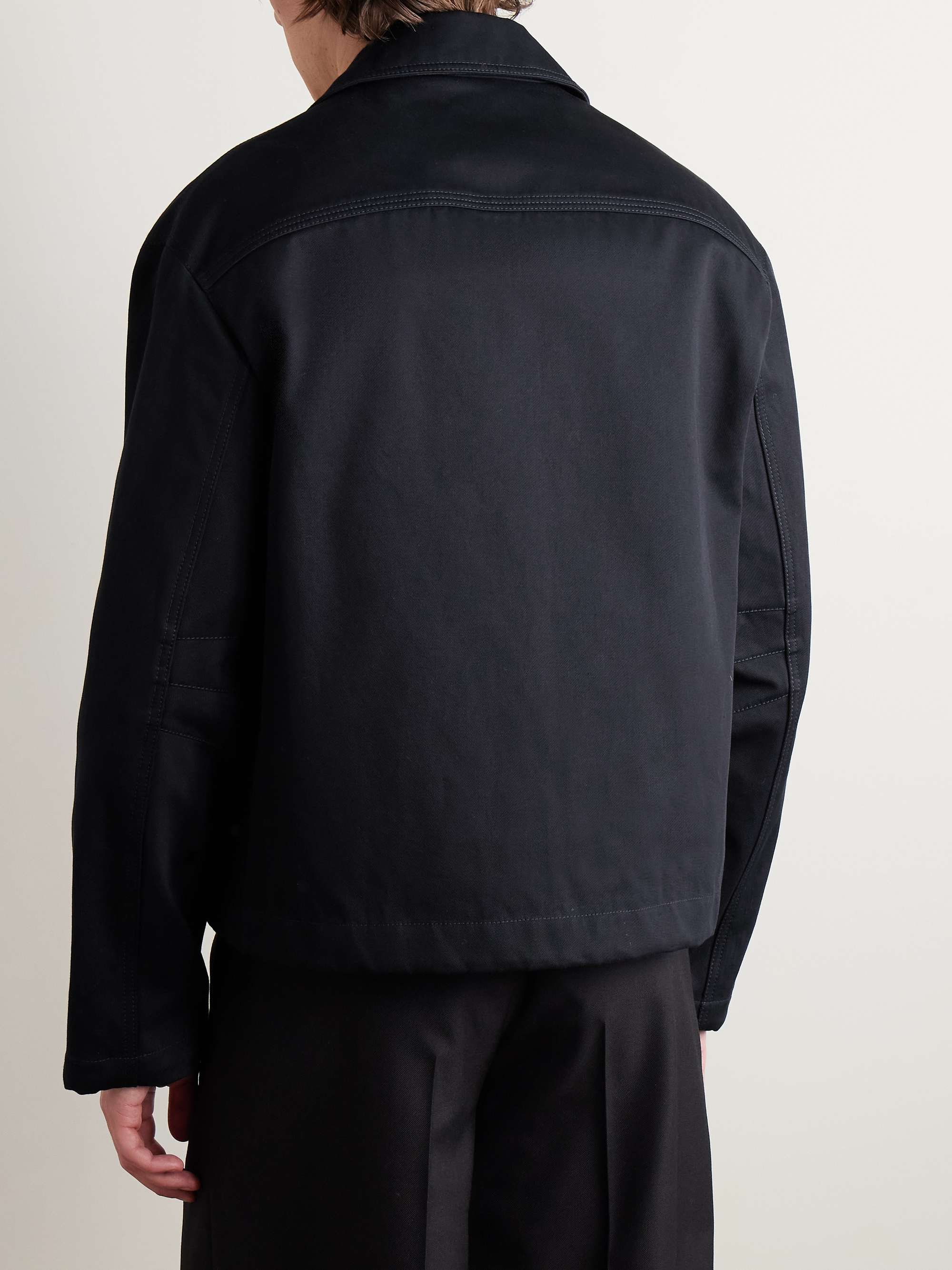 Striped Cotton-Gabardine Jacket view