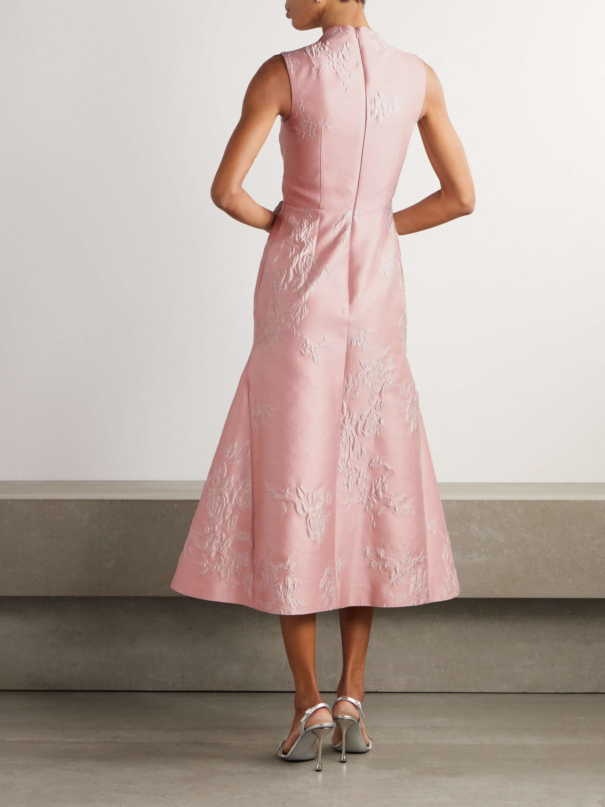 Kissa jacquard midi dress view