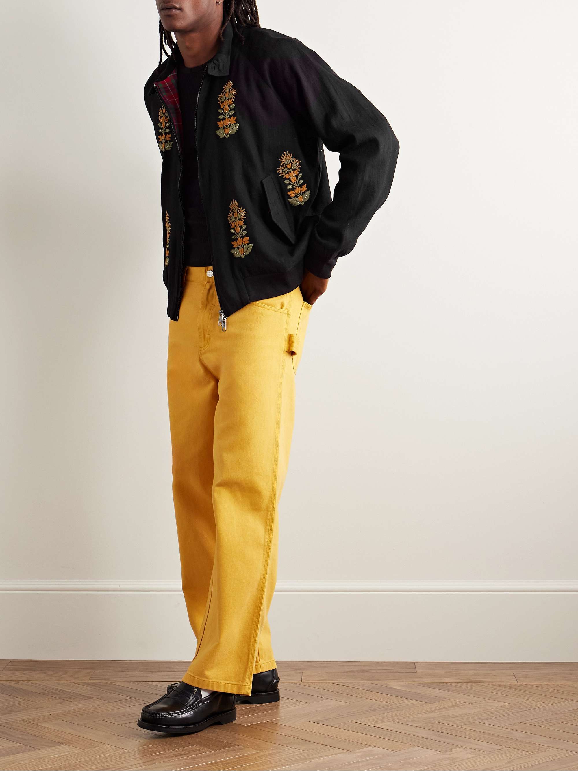 + Baracuta Embellished Embroidered Herringbone Cotton Jacket view
