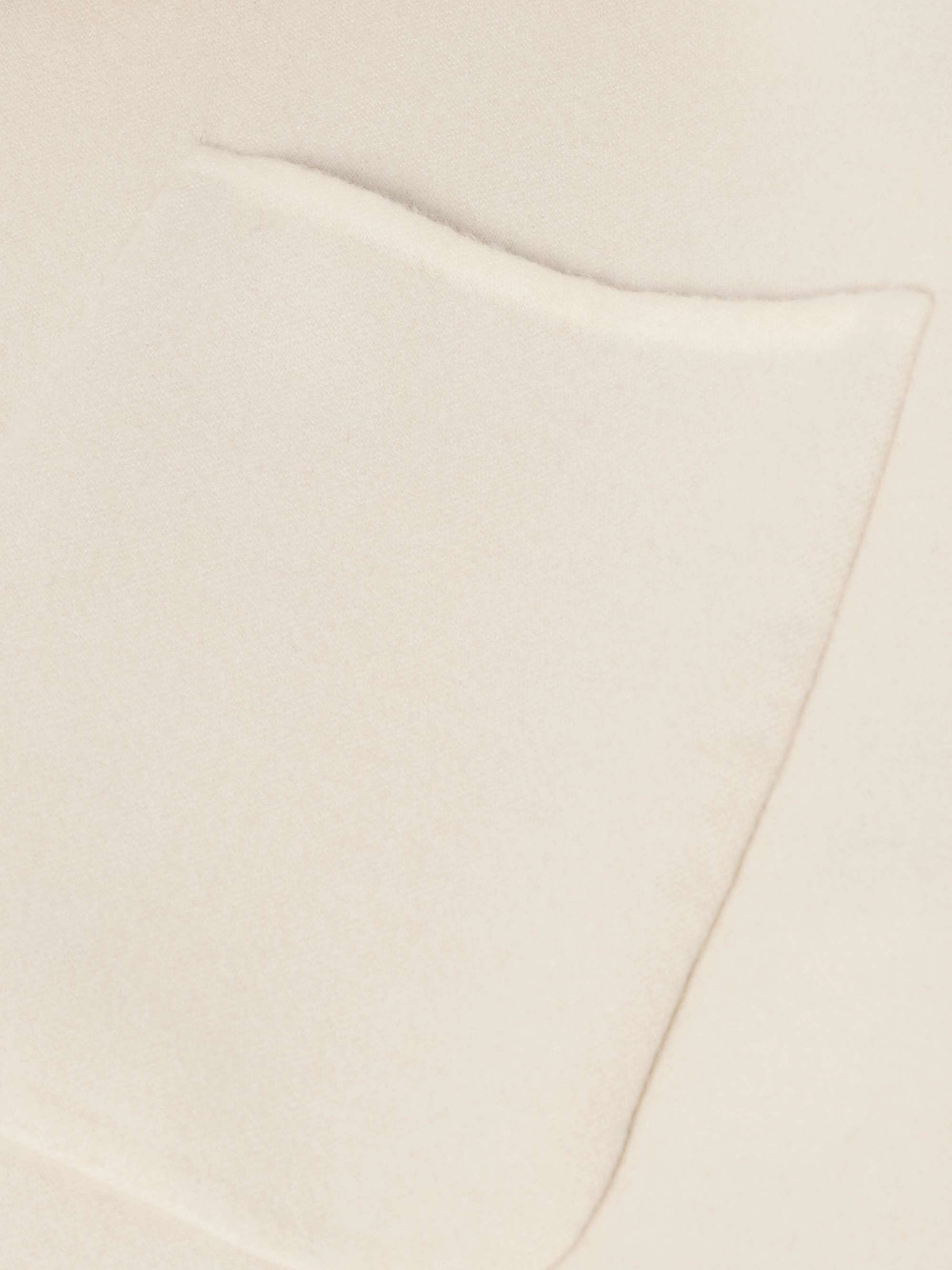 Camp-Collar Brushed Wool-Blend Twill Overshirt view