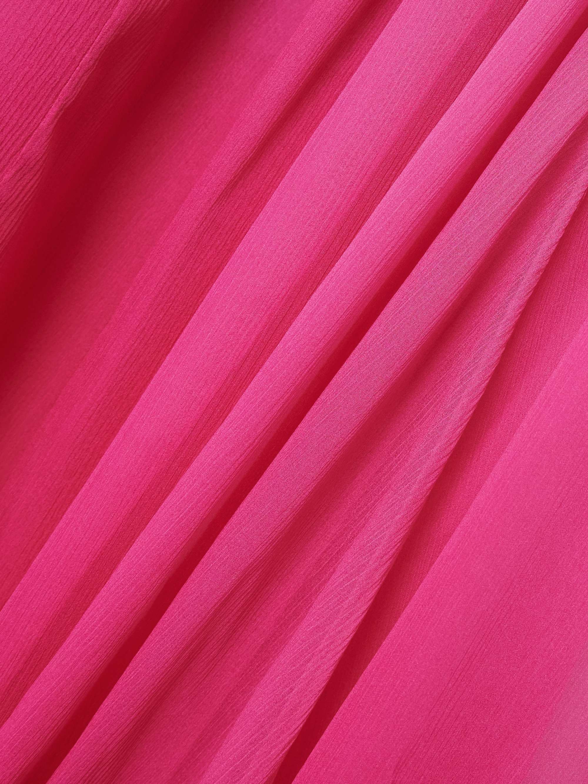 Cape-effect dégradé silk-crepon gown view