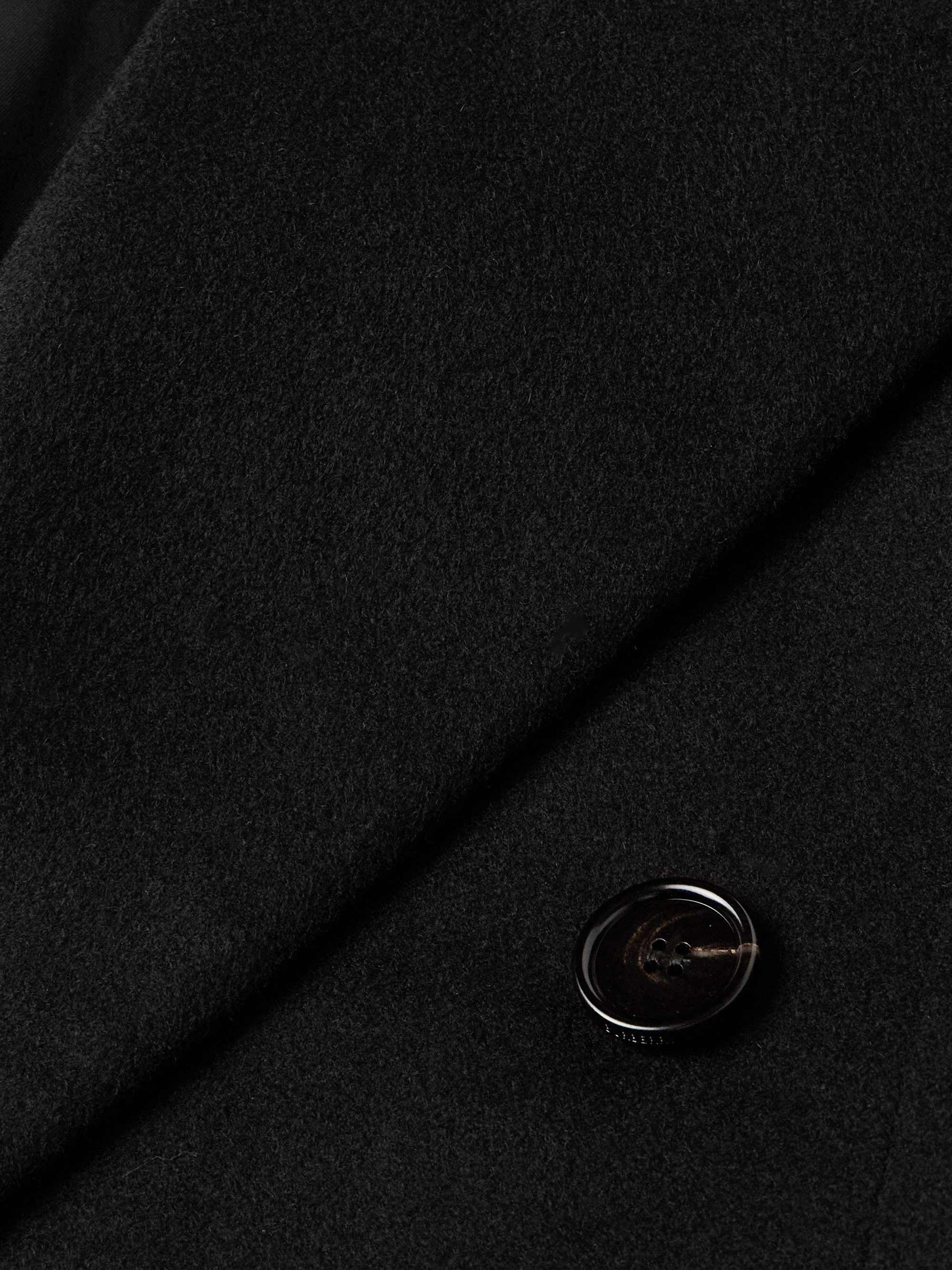 Double-Breasted Cashmere-Felt Coat view