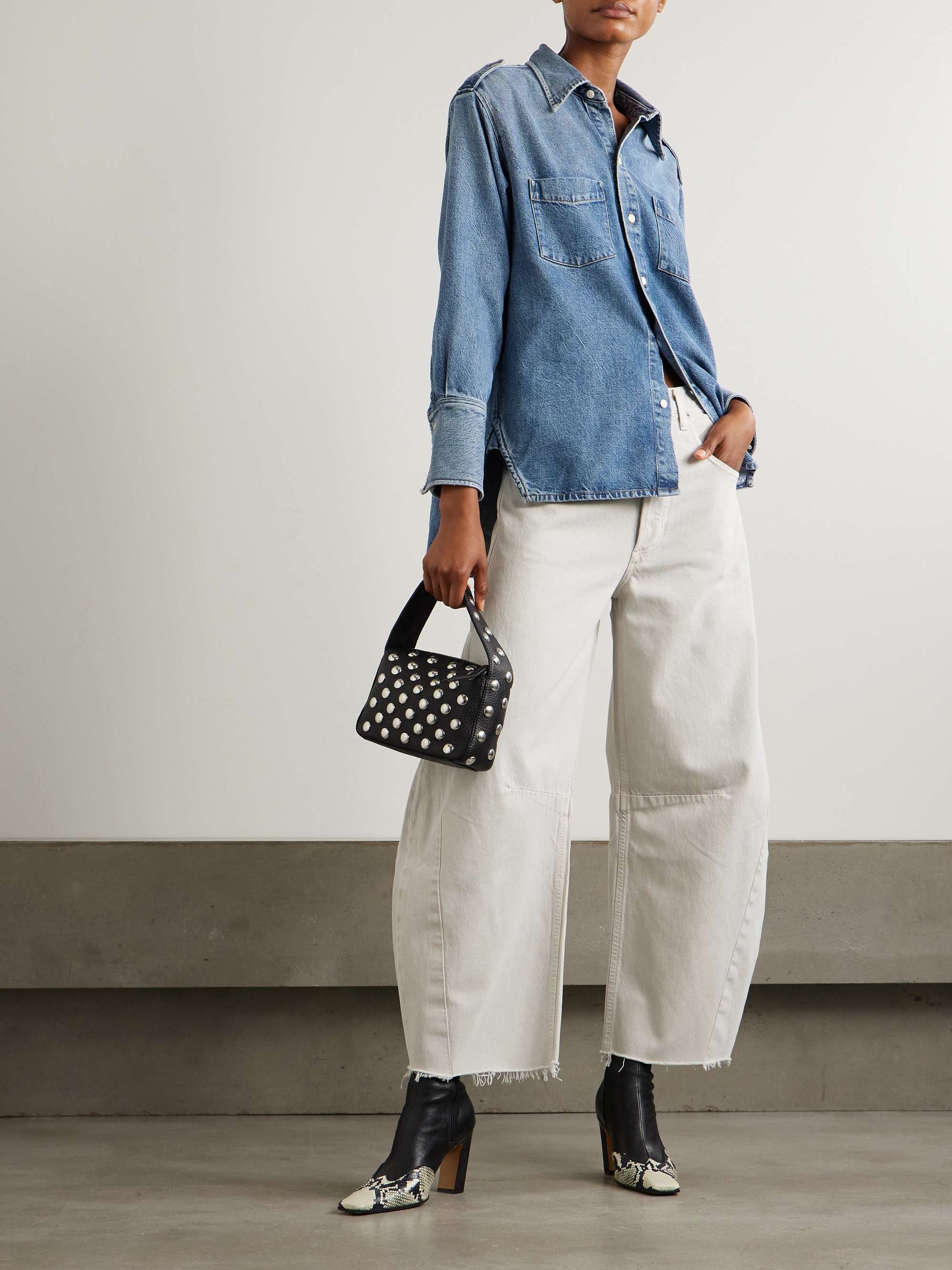 Ari denim shirt view