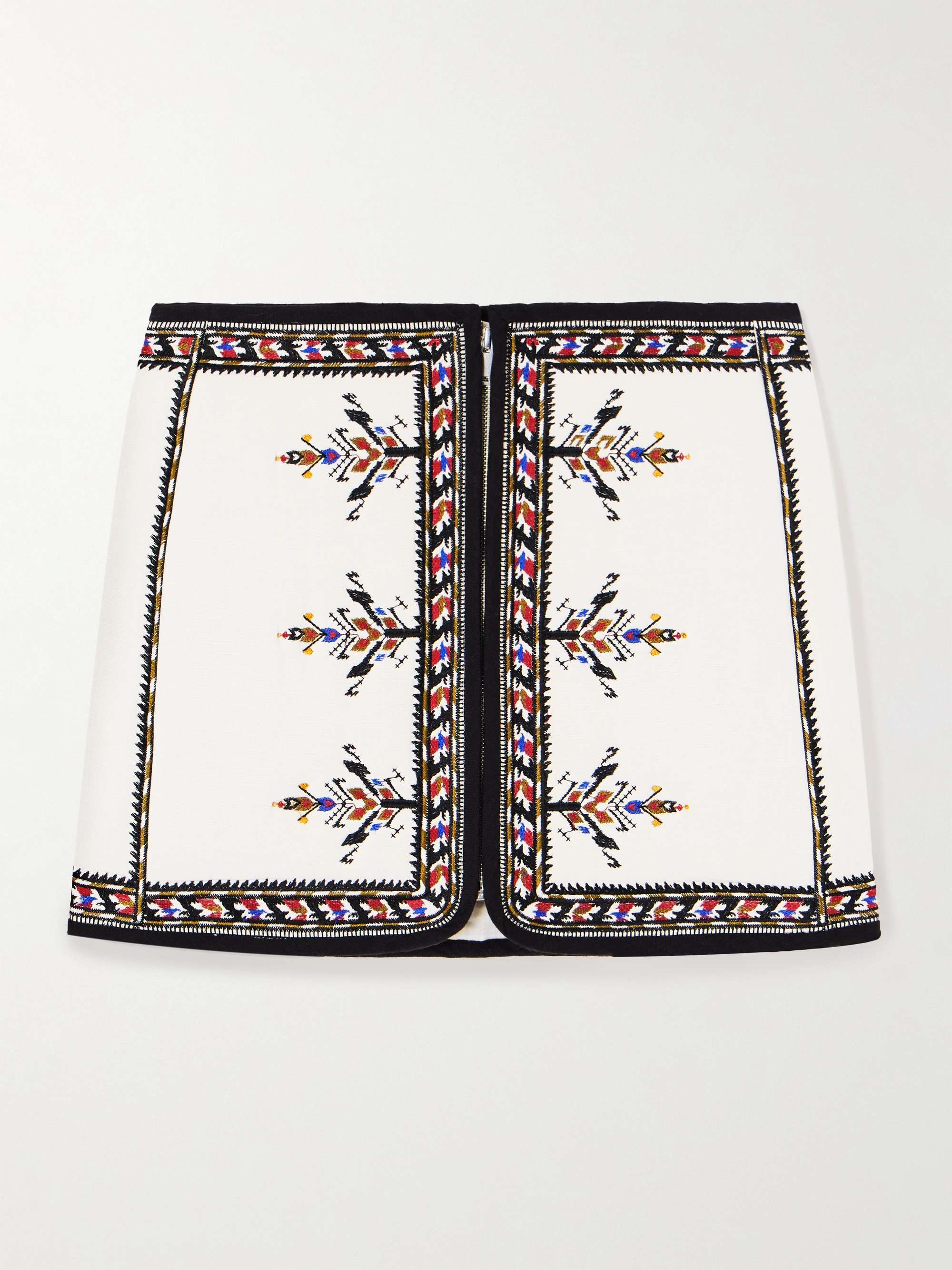 Zeria embroidered woven mini skirt view