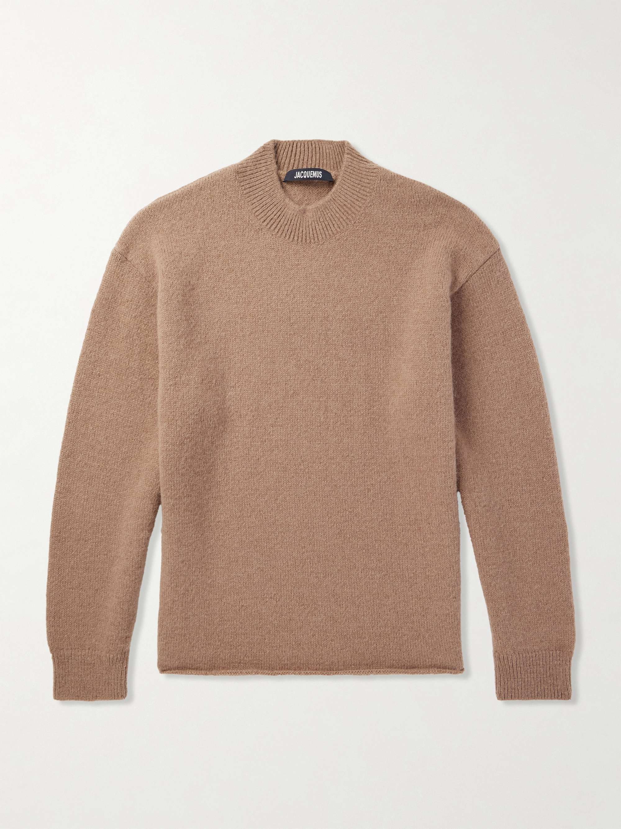 Logo-Jacquard Alpaca-Blend Sweater view