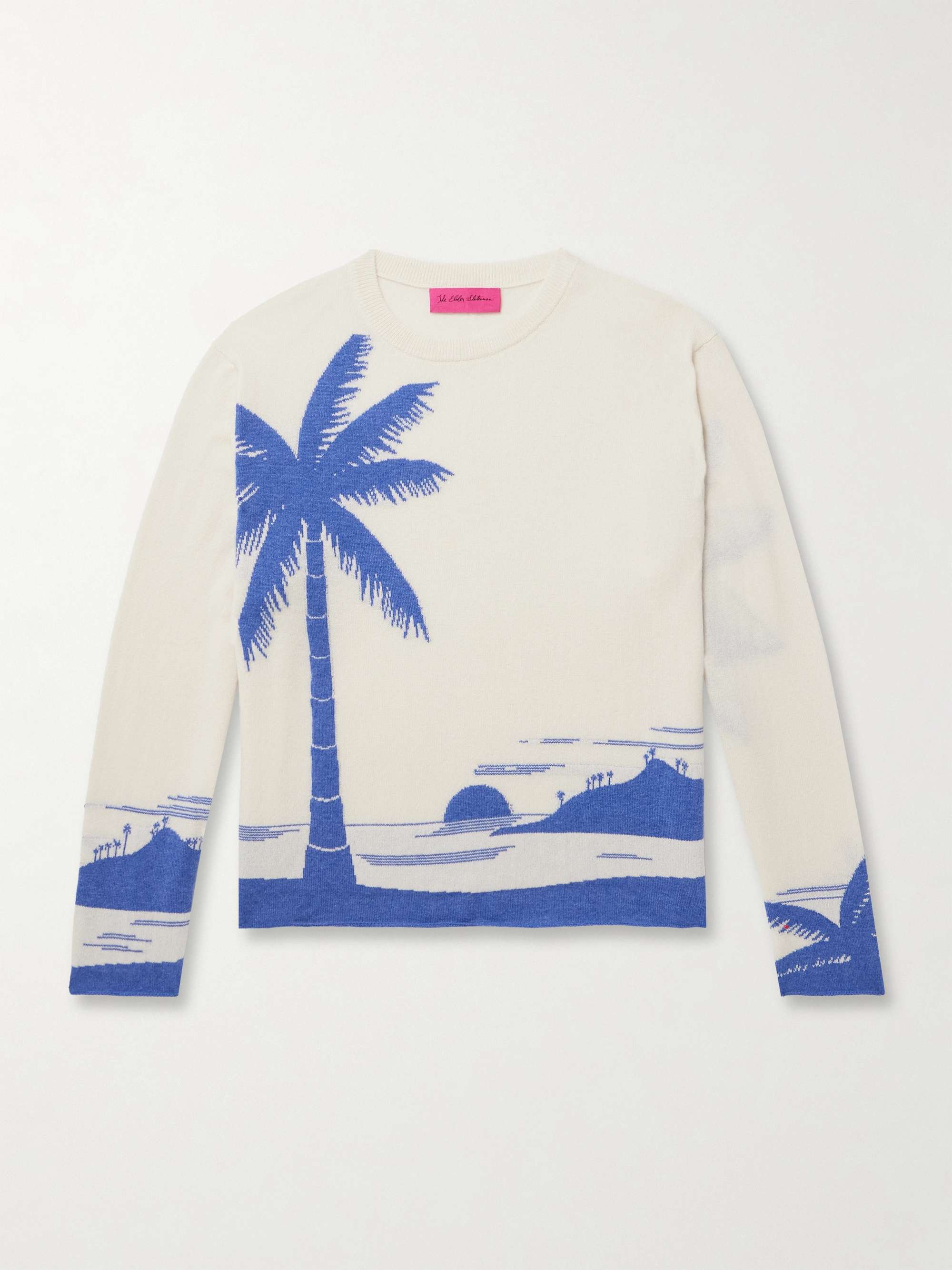 Intarsia-Knit Cashmere Sweater view