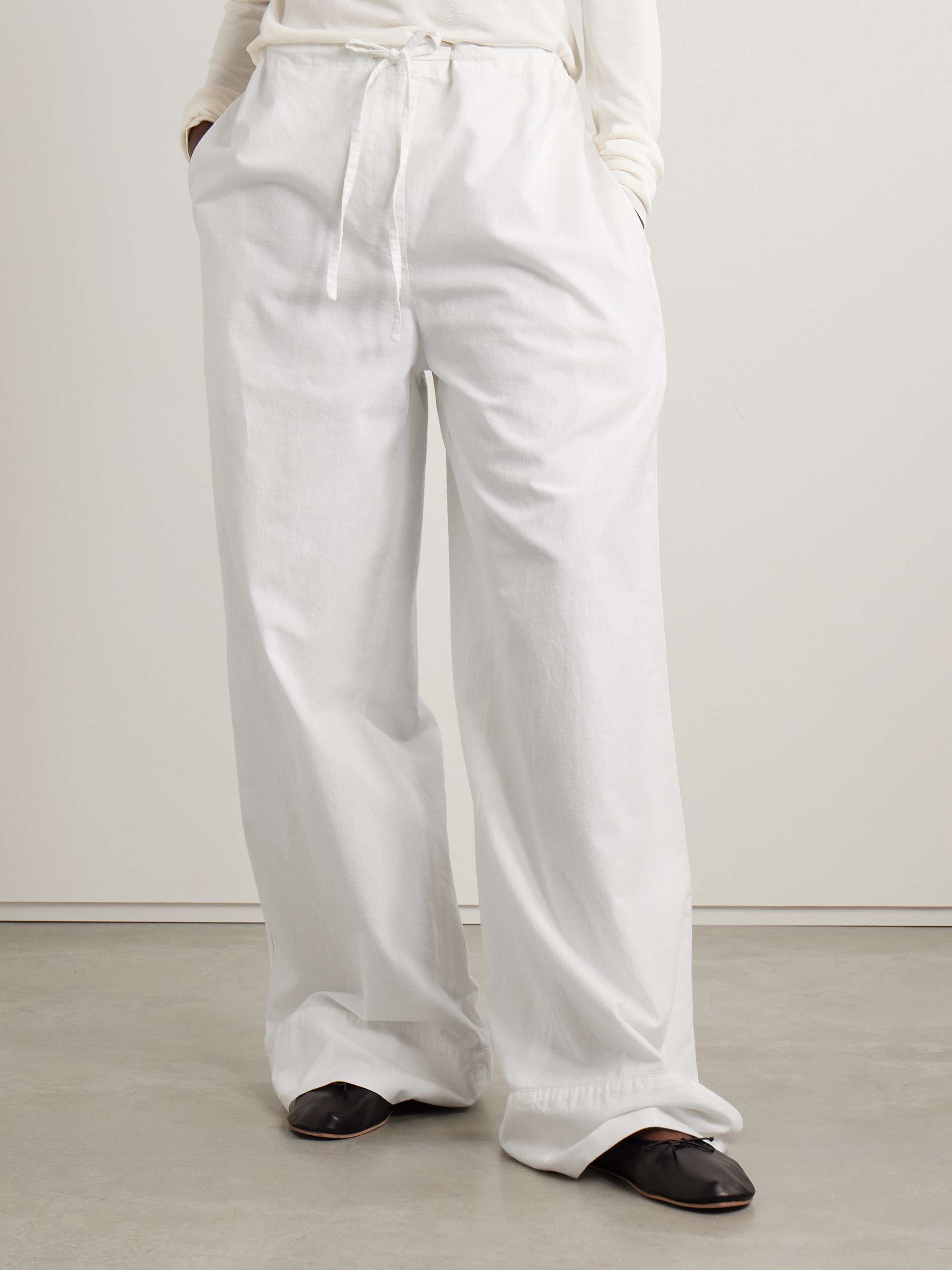 Enea cotton wide-leg pants view