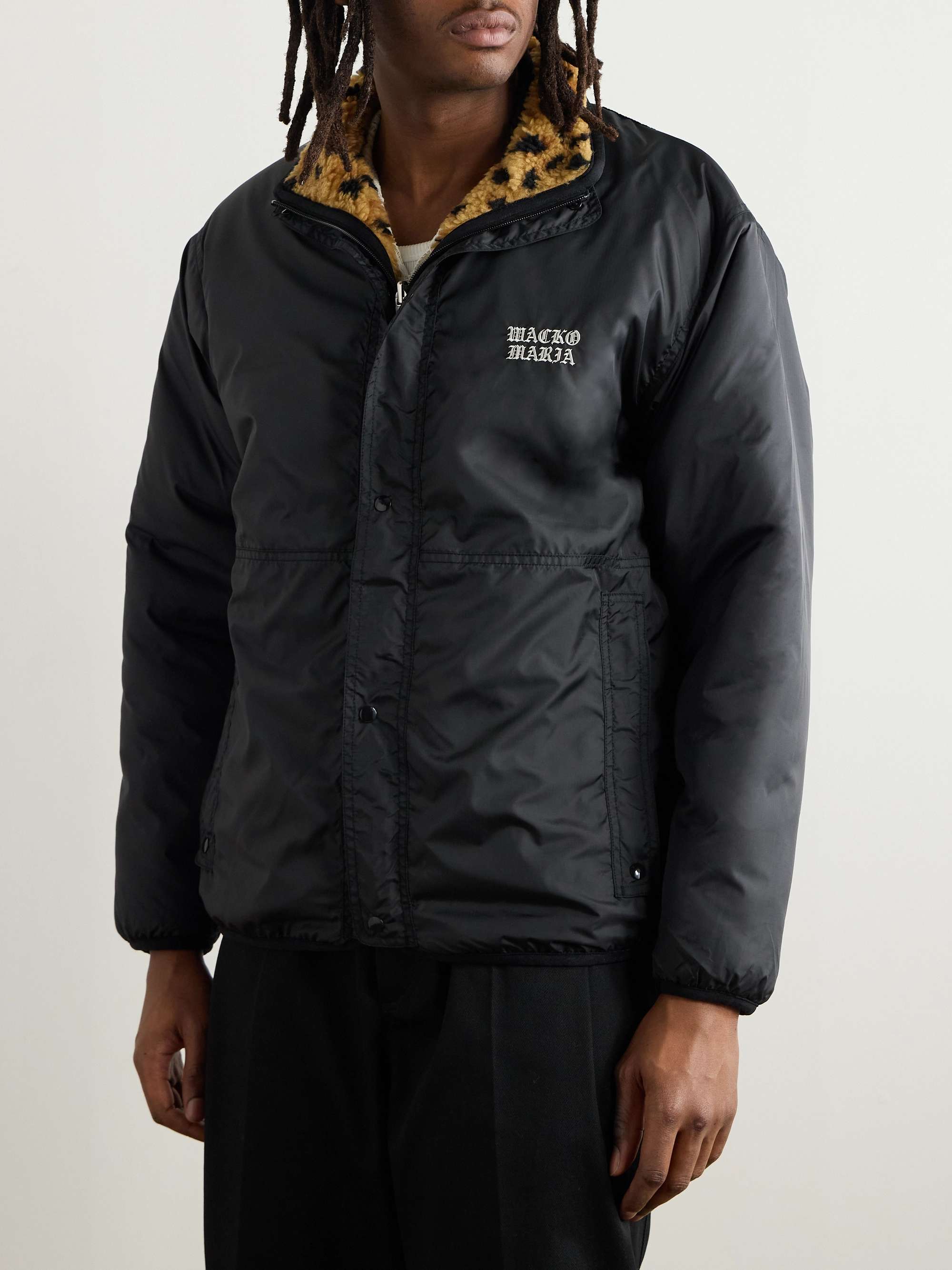 Reversible Leopard-Print Fleece and Ripstop Jacket view