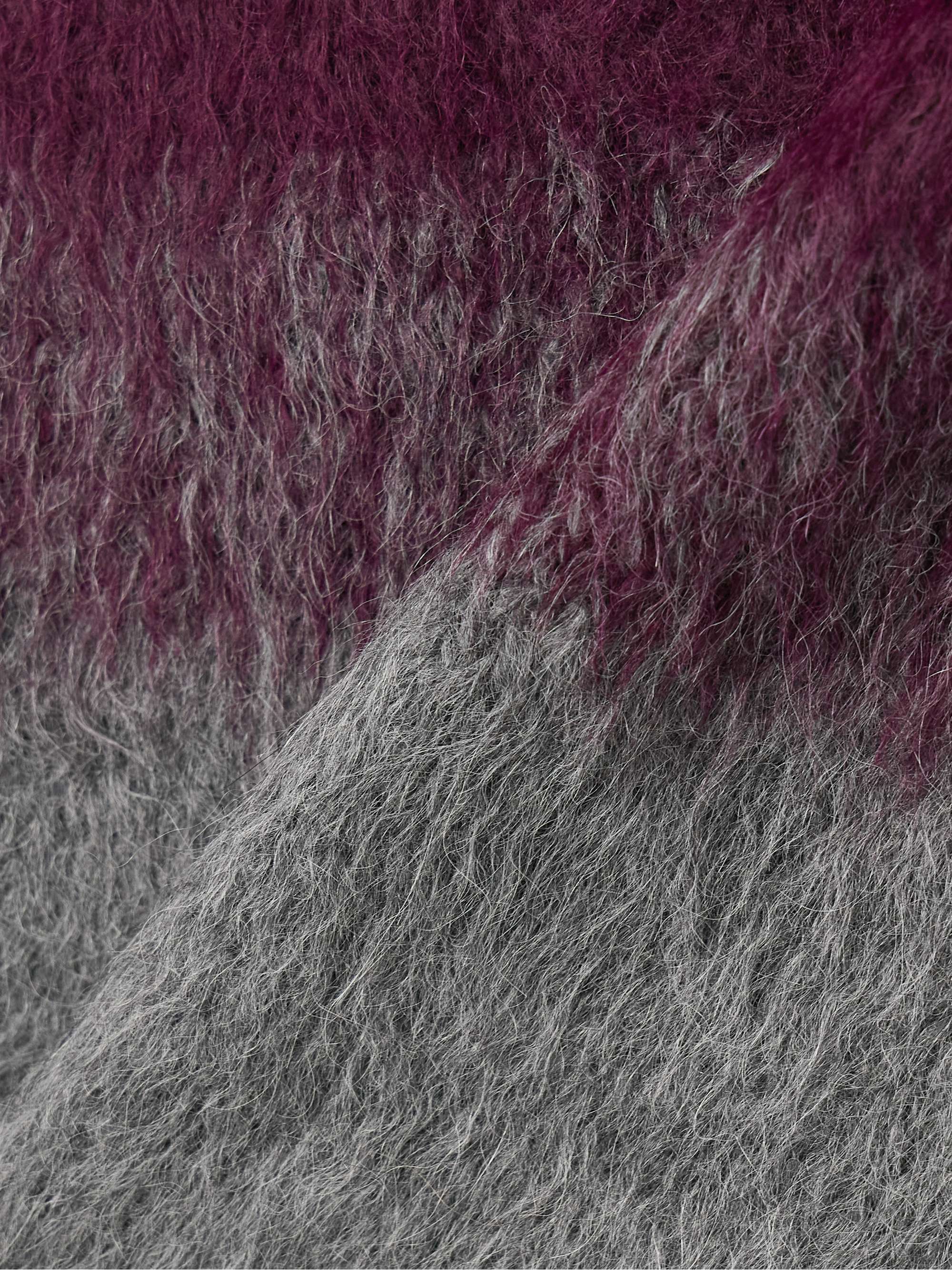Thistle ombré brushed alpaca-blend vest view