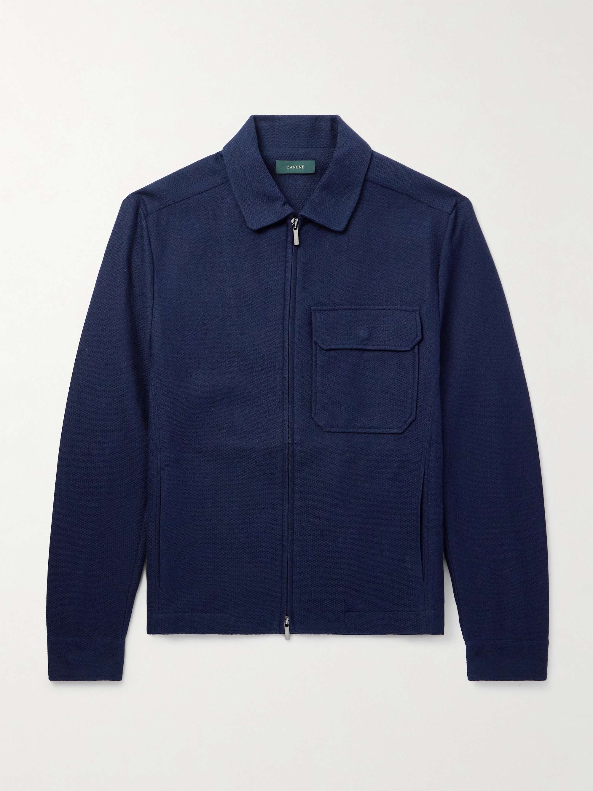 Zanone Cotton Zip-Up Jacket view
