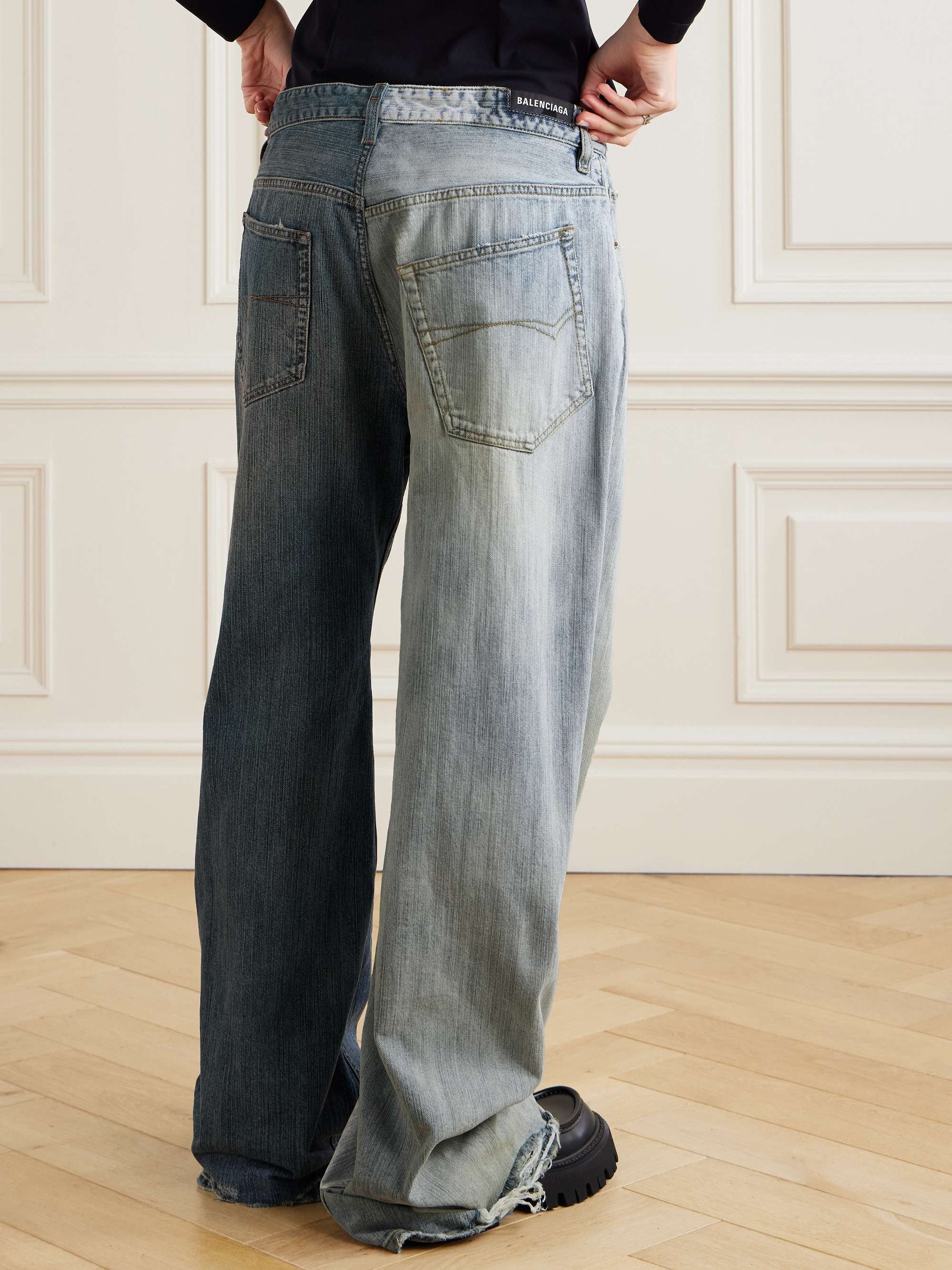 Two-tone jeans view