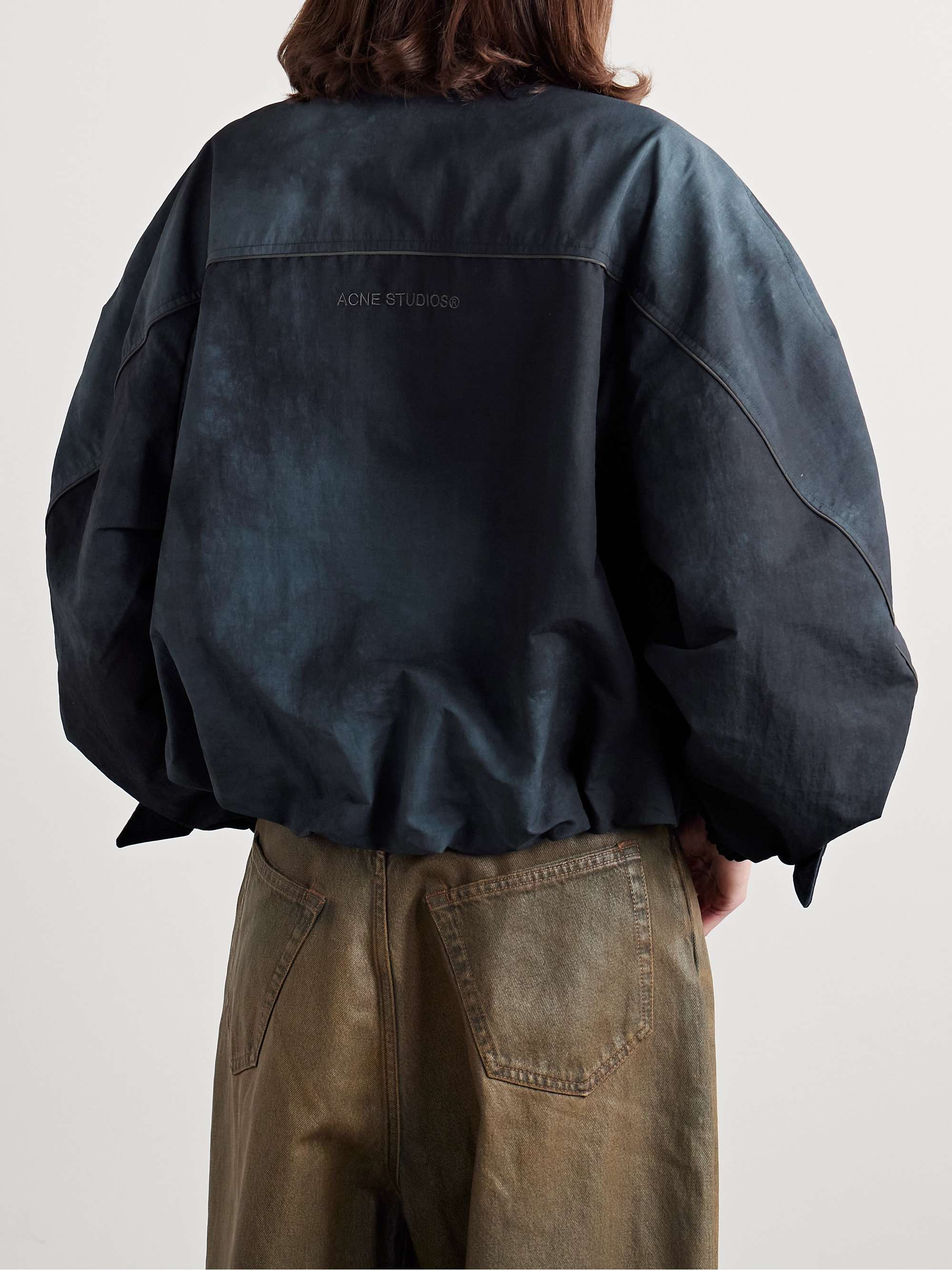 Paneled shell coat view