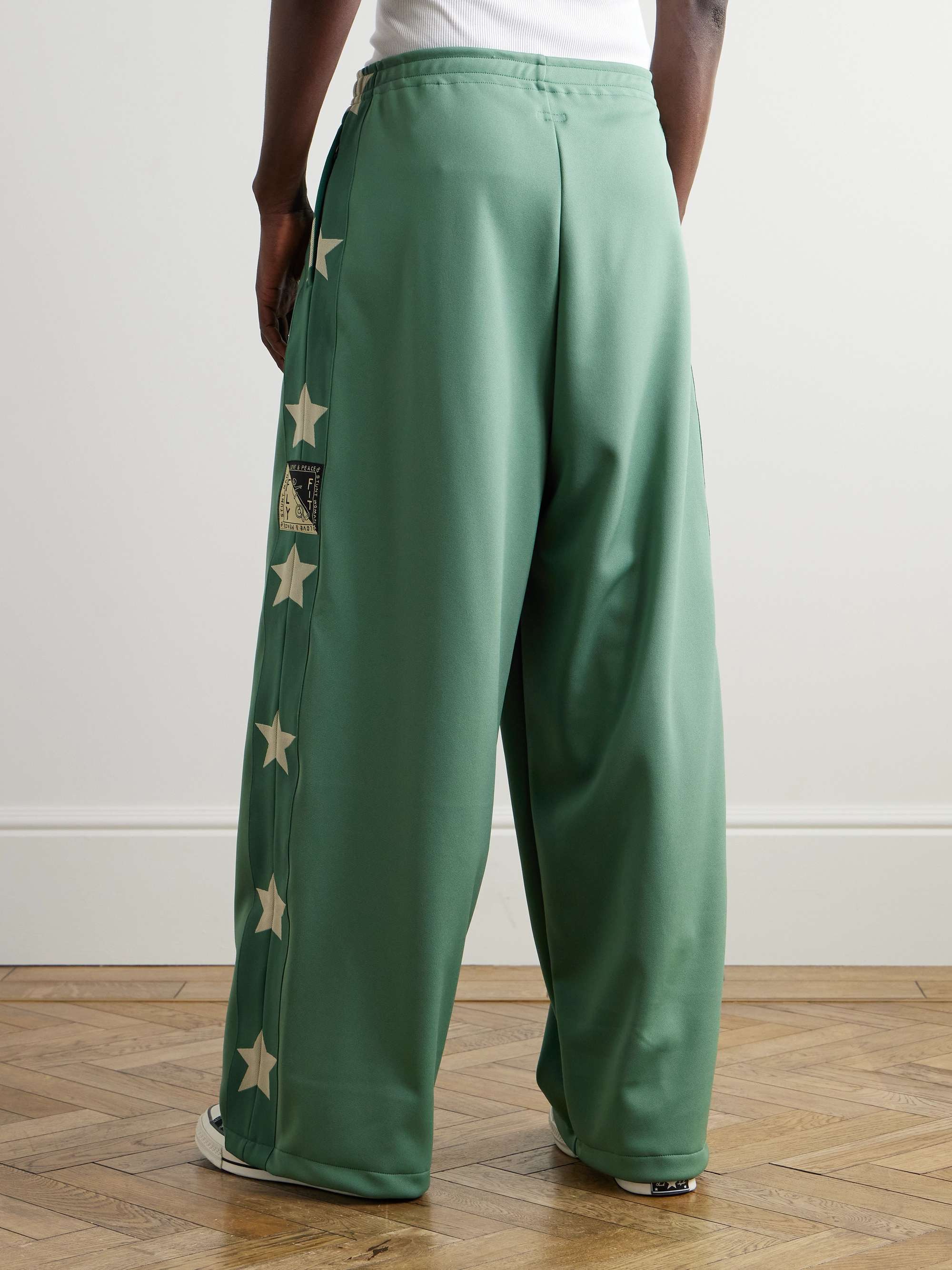 Logo-Appliquéd Printed Tech-Jersey Sweatpants view